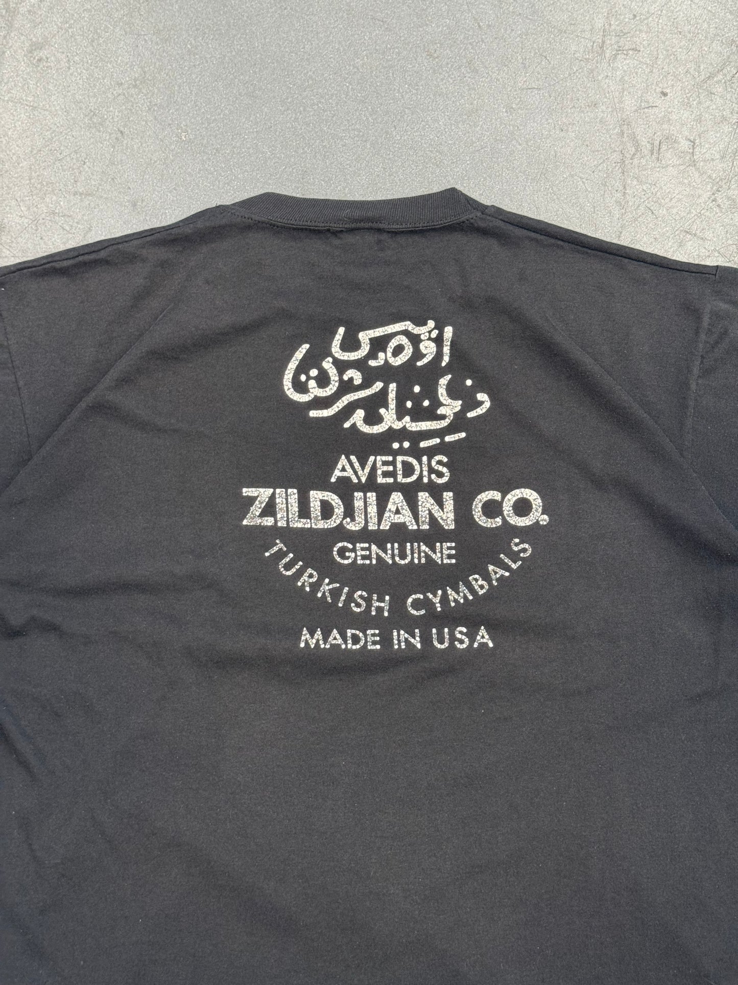 90S ZILDJIAN THE ONLY SERIOUS CHOICE. TEE (JERZEES TAG)