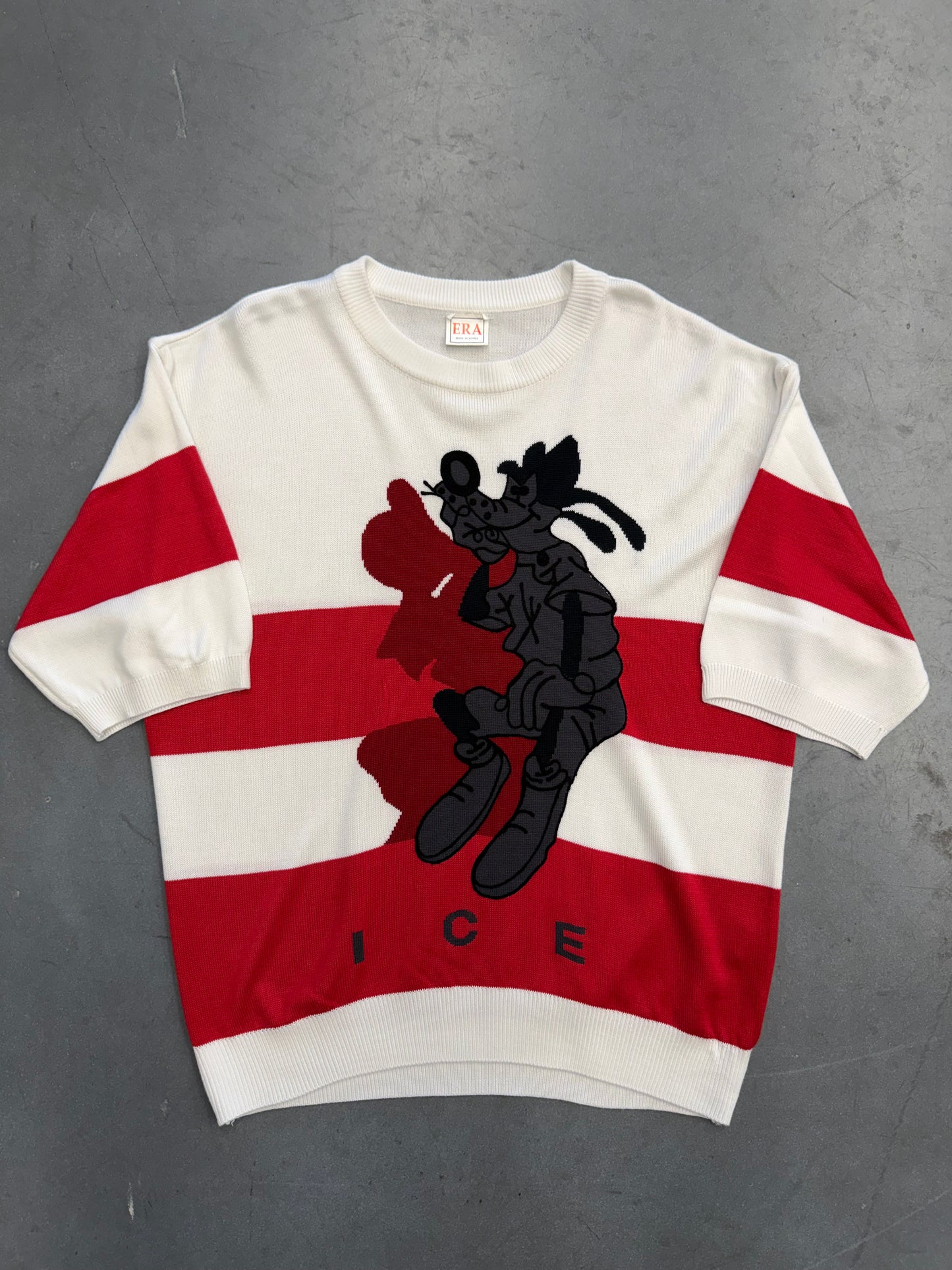 VINTAGE ICEBERG GOOFY STRIPED SWEATER SHIRT