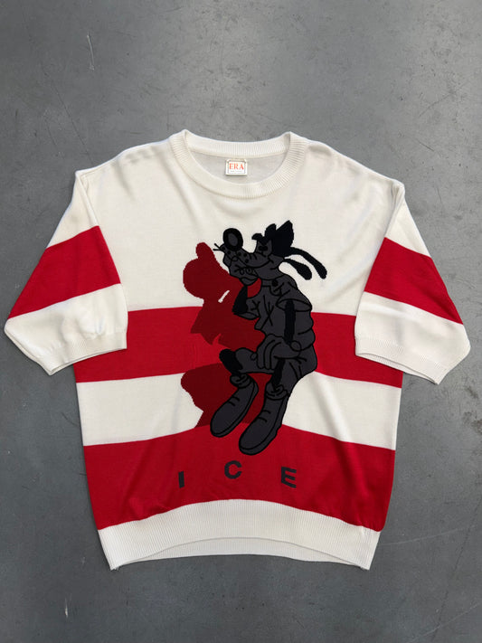 VINTAGE ICEBERG GOOFY STRIPED SWEATER SHIRT