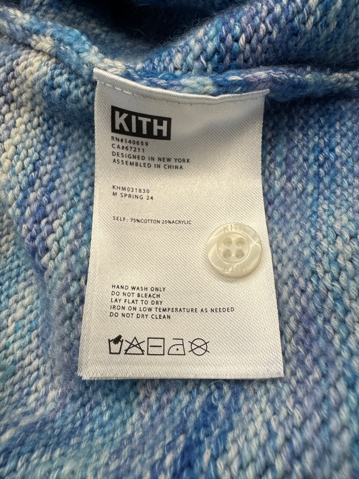 KITH SPACE DYE HARMON RUGBY PULLOVER 'SCENT'