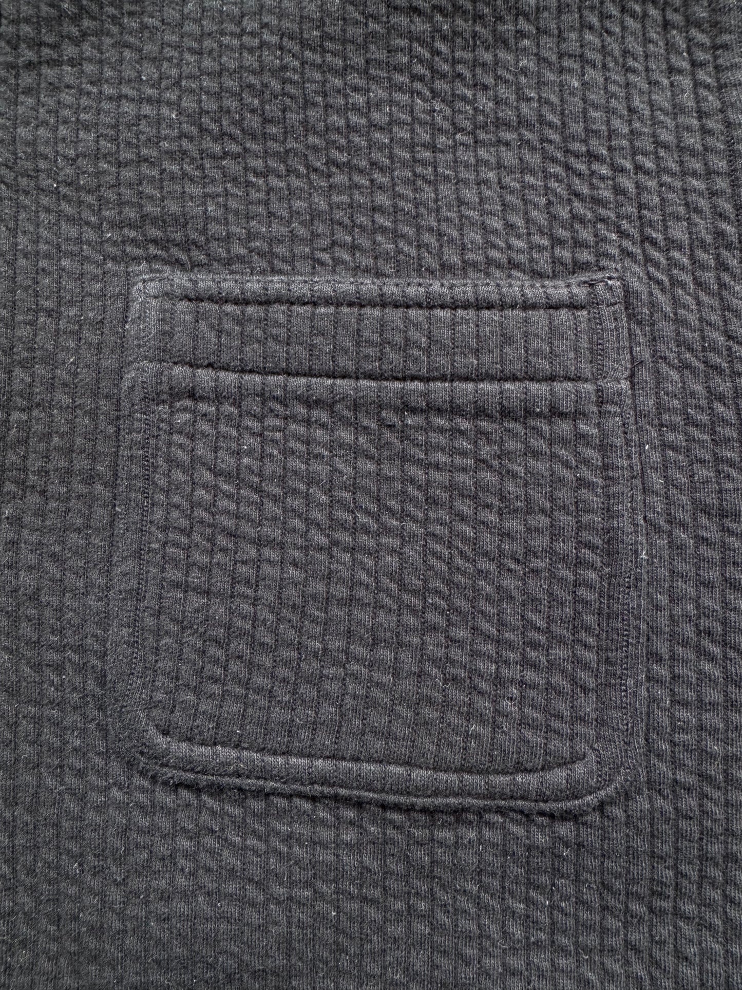 FW24 KITH CHUNKY KNIT GINZA CARDIGAN TINCTURE HEATHER BLACK (S)