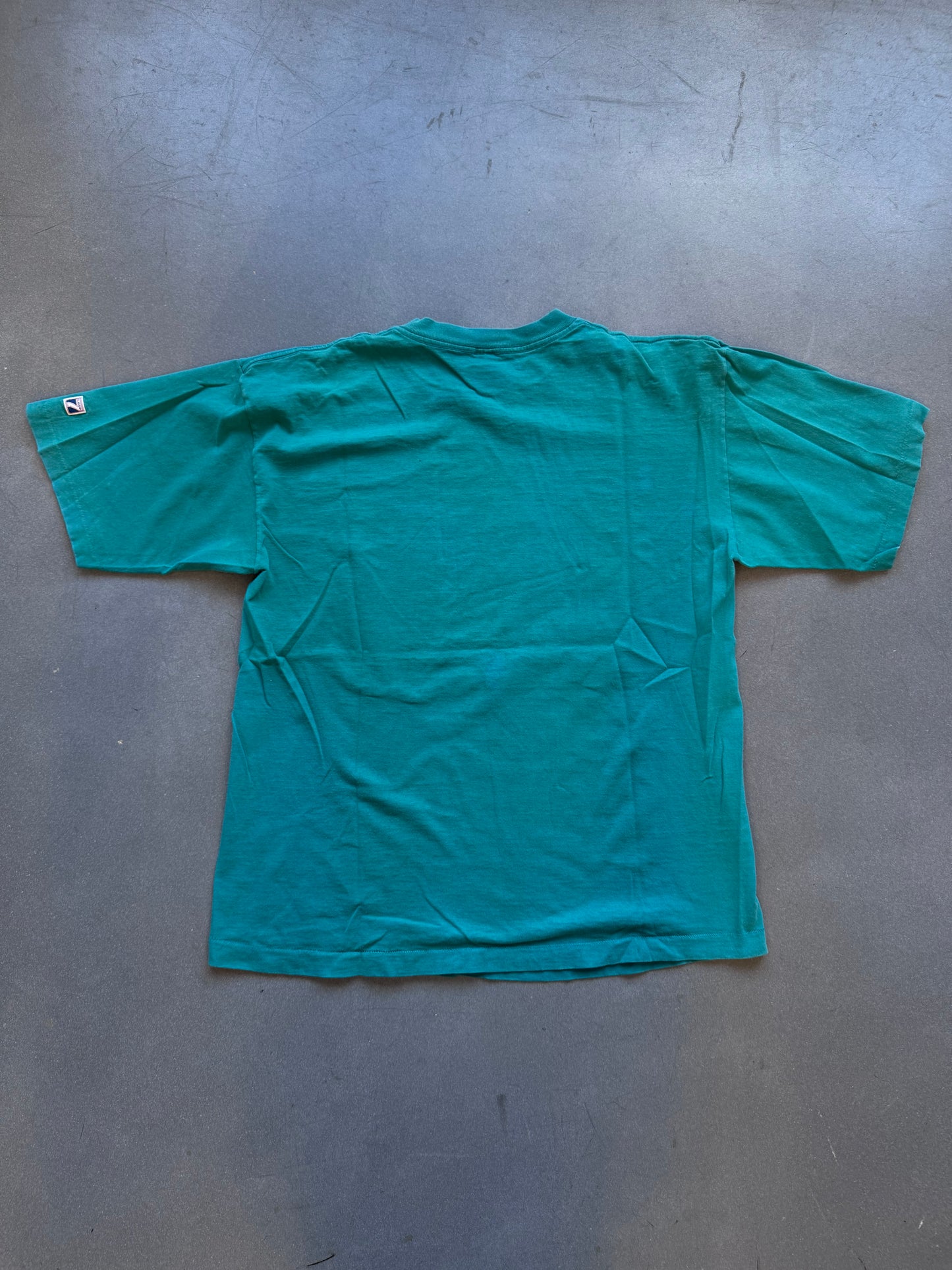 1993 FLORIDA MARLINS LOGO 7 BAT HITTING BASEBALL TEE (LOGO 7 TAG)