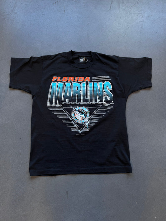 1991 FLORIDA MARLINS LOGO 7 MLB TEE (SCREEN STARS BEST TAG)