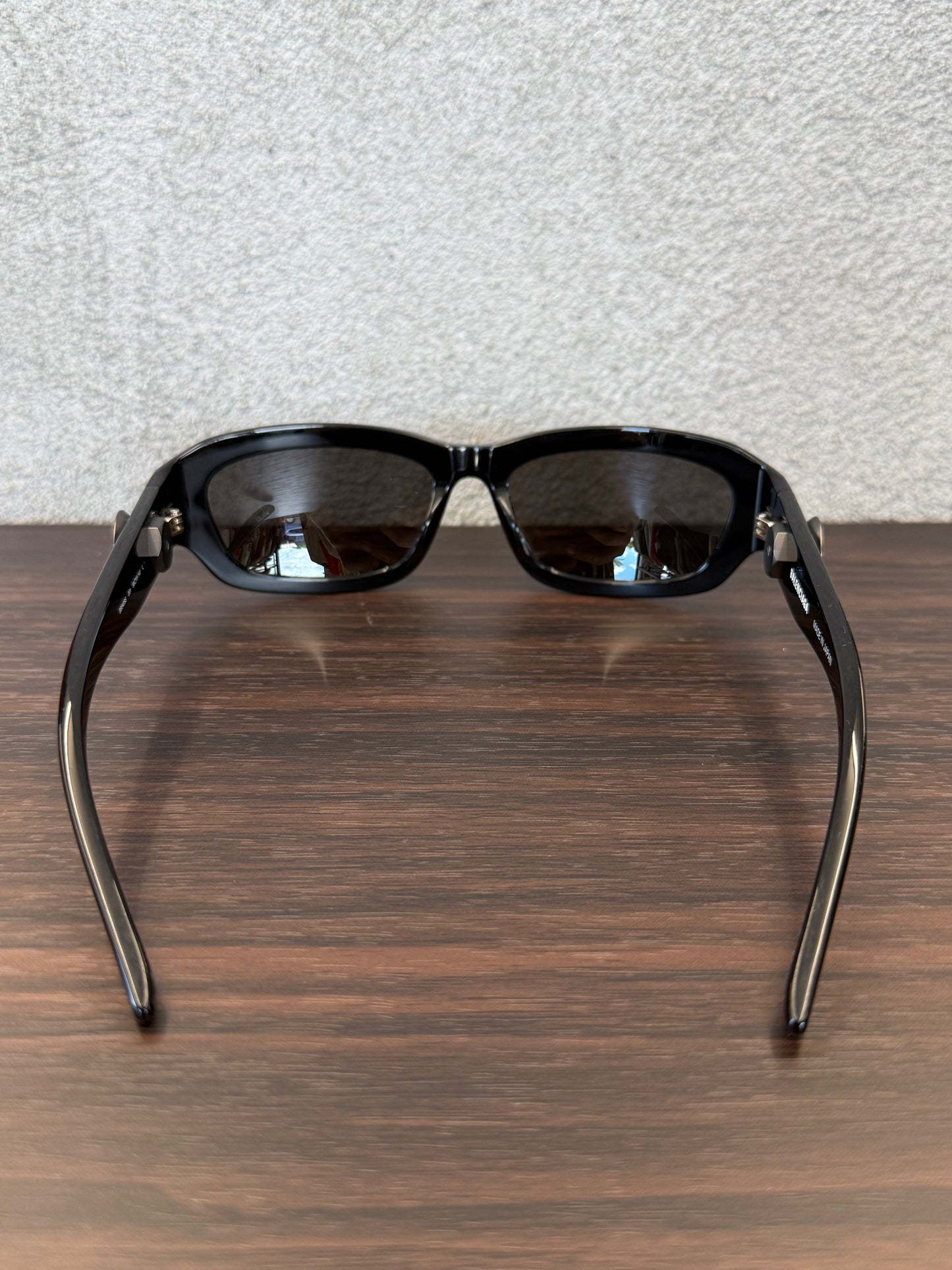 BALENCIAGA BOLT RECTANGLE SUNGLASSES - BLACK (NEW MISSING CASE)