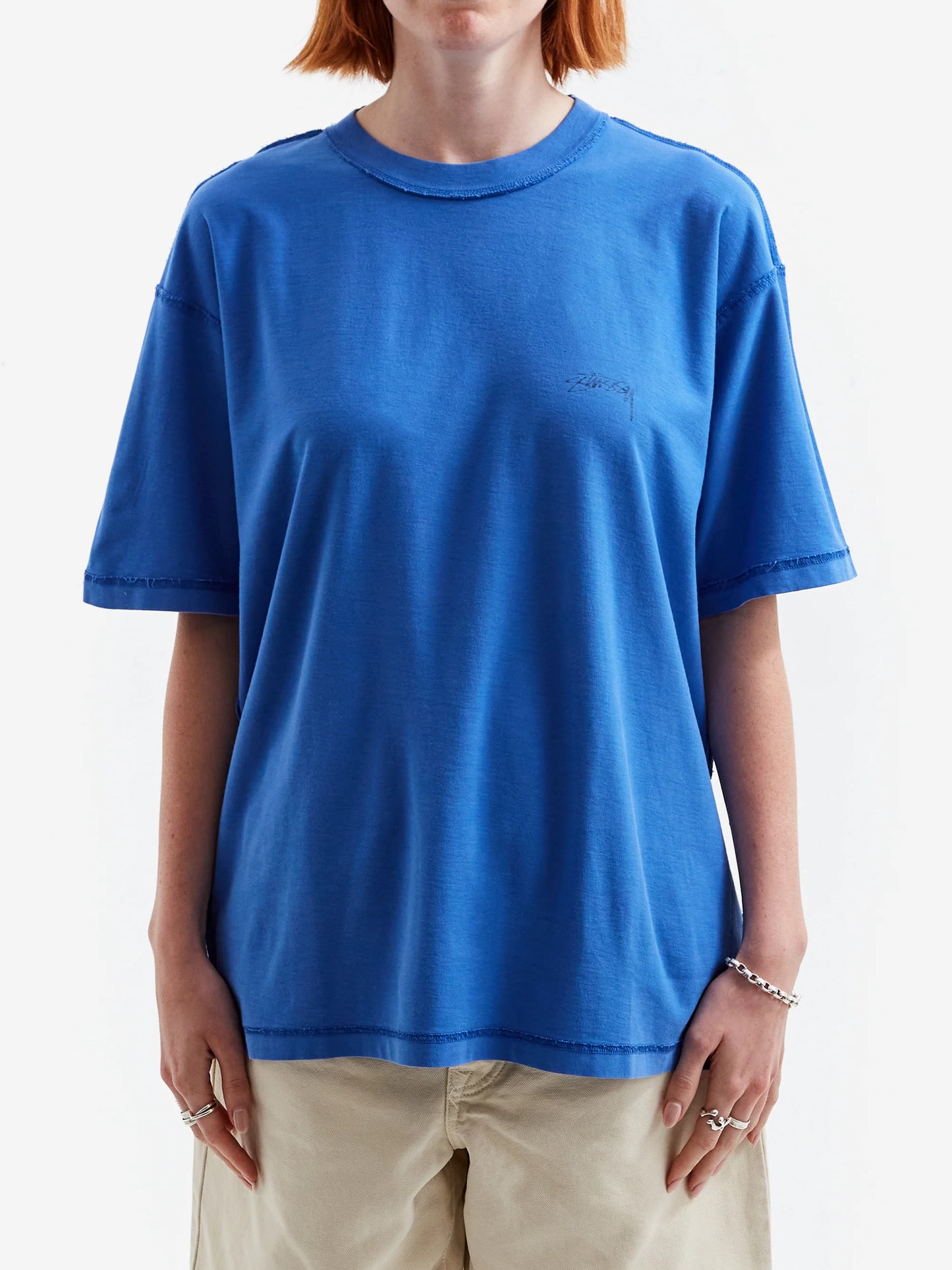STUSSY LAZY SS TEE (NWT) - OCEAN