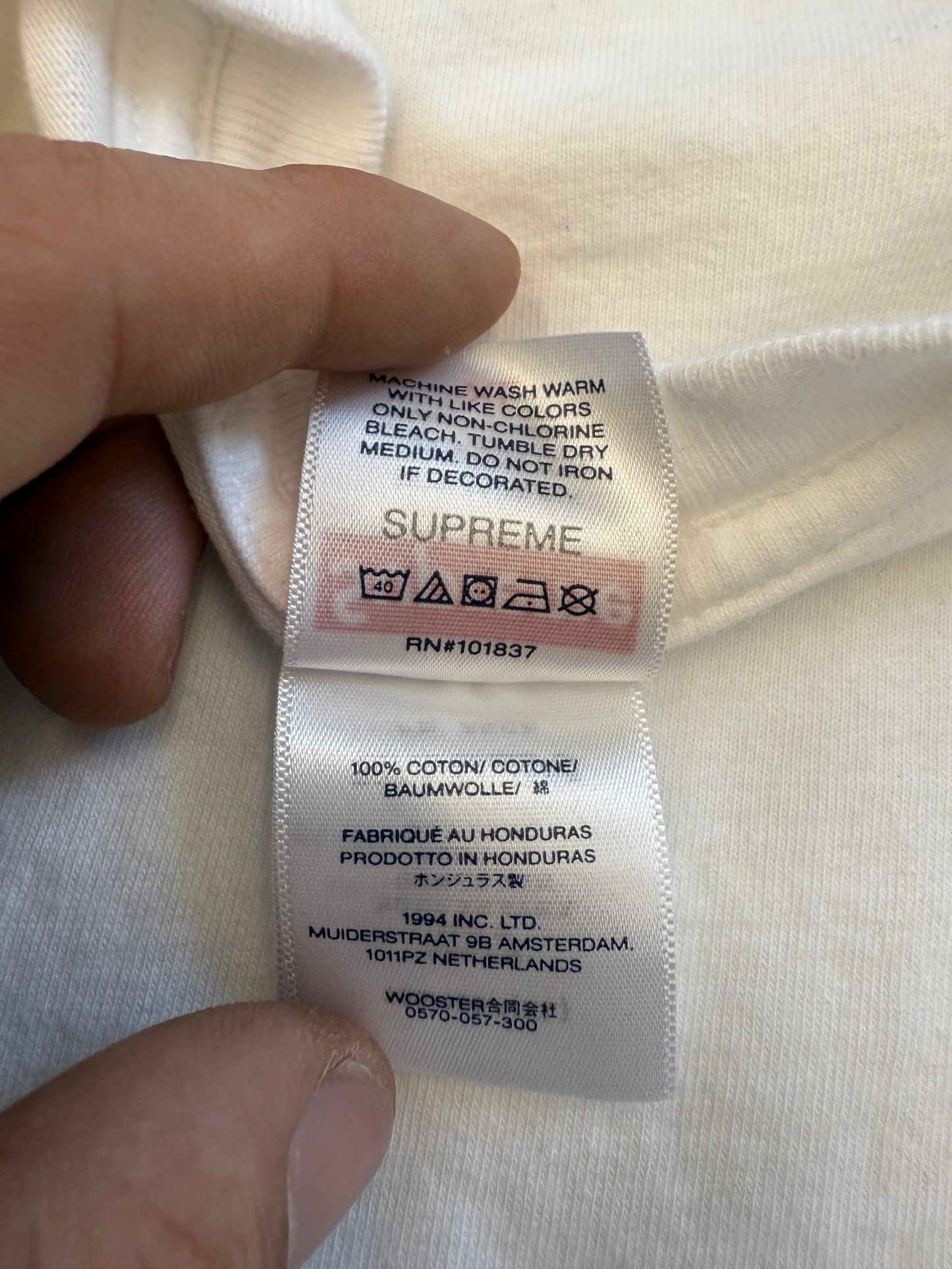 FW25 SUPREME TARGET TEE WHITE - WHITE (XL) (PRE-OWNED)