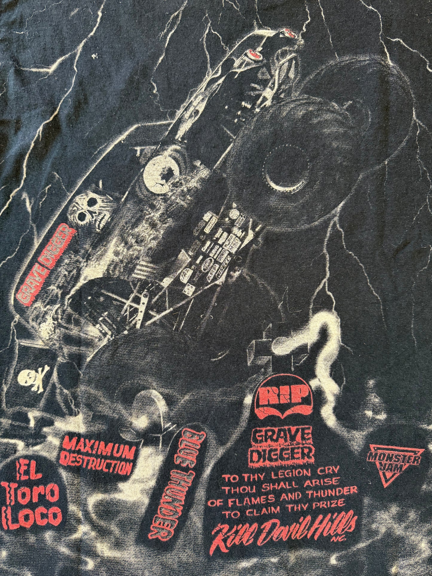 2000'S AOP GRAVE DIGGER RACE TEAM LS TEE (GILDAN HEAVY TAG)