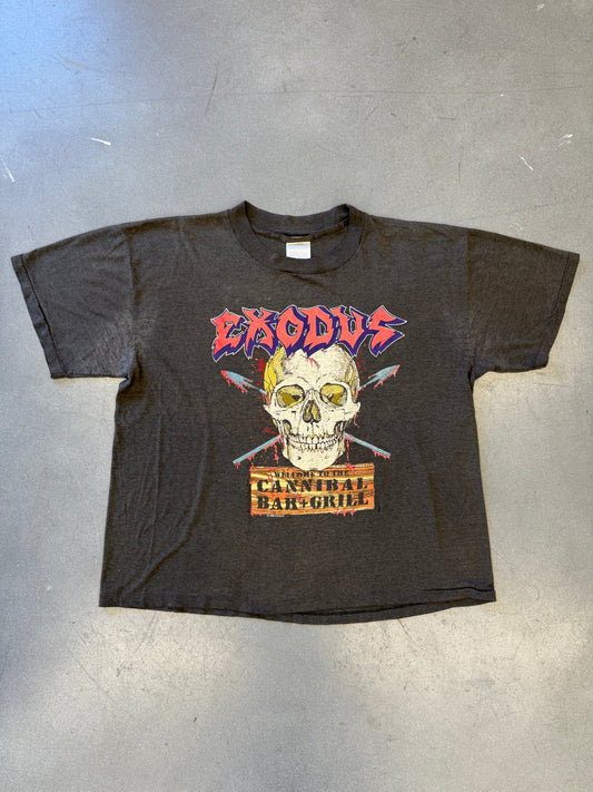1988 EXODUS MEAT PARTY TOUR TEE (SILVER BROCKUM TAG)