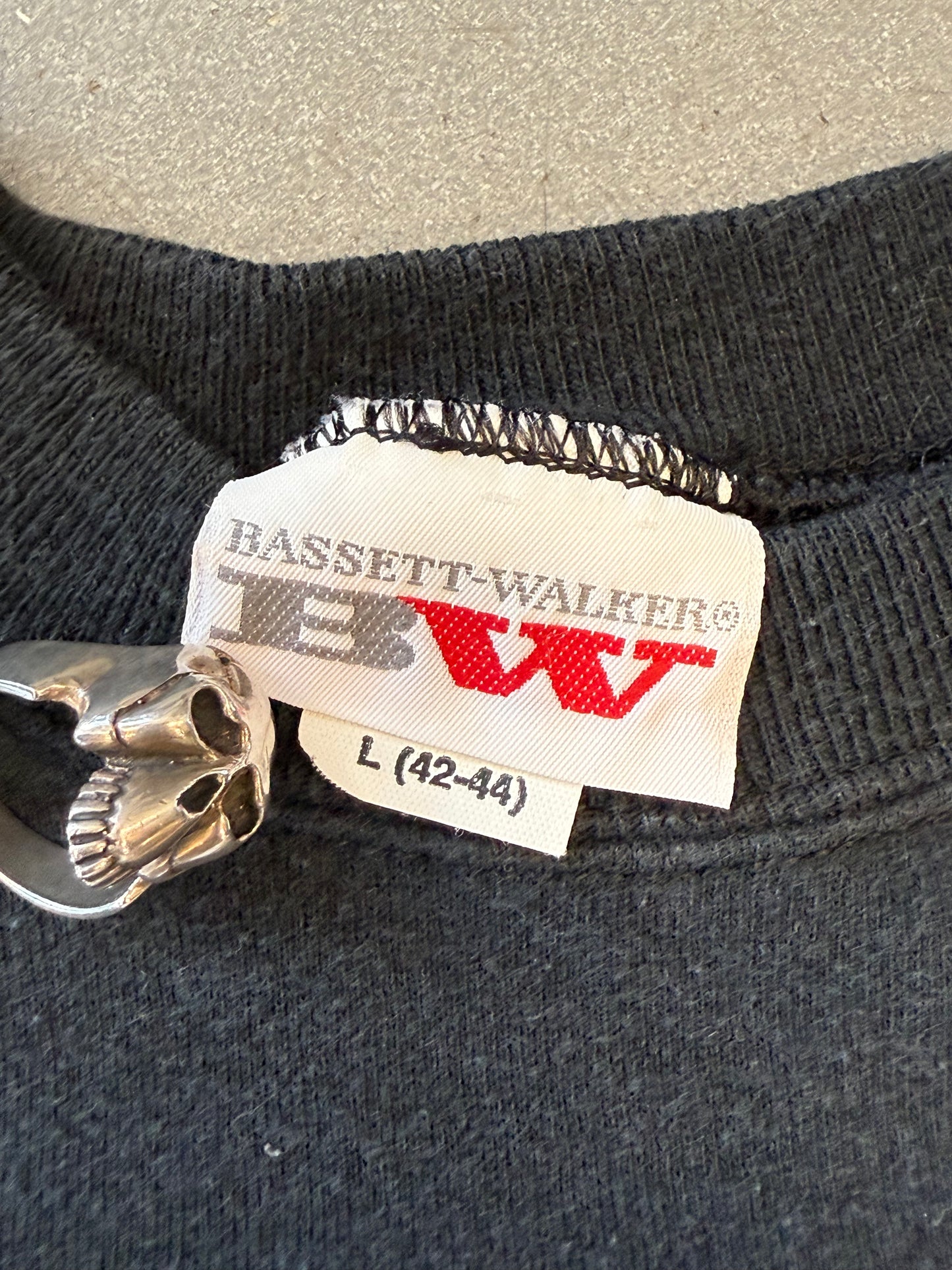 1988 HARLEY DAVIDSON "KICK SOME THUNDER" CREWNECK SWEATER (BASSETT-WALKER TAG)
