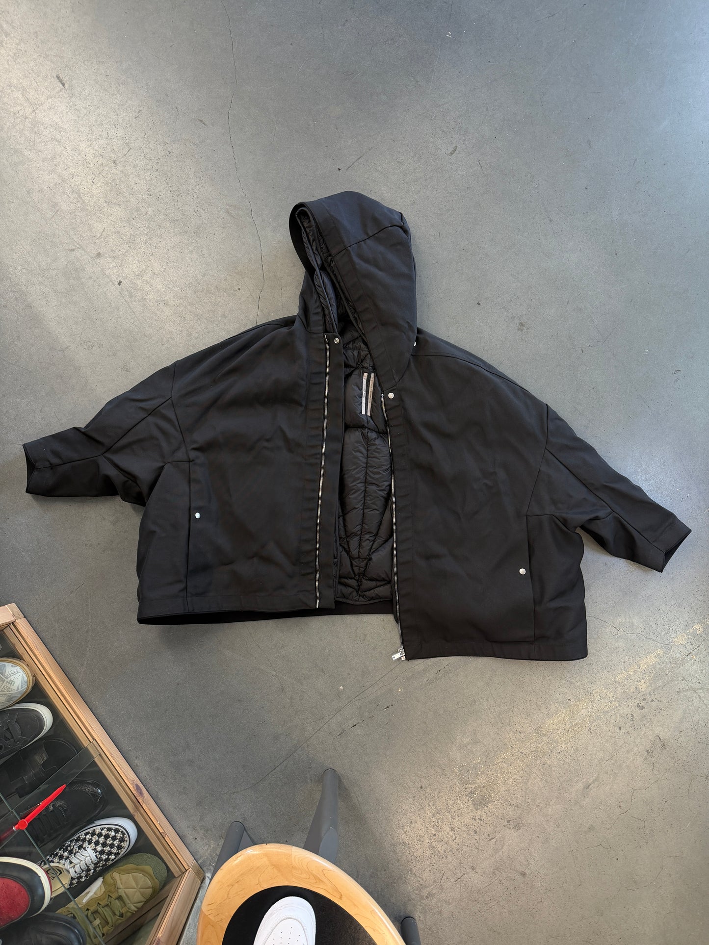 FW24 RICK OWENS PORTERVILLE PETER DOWN LAYERED JACKET