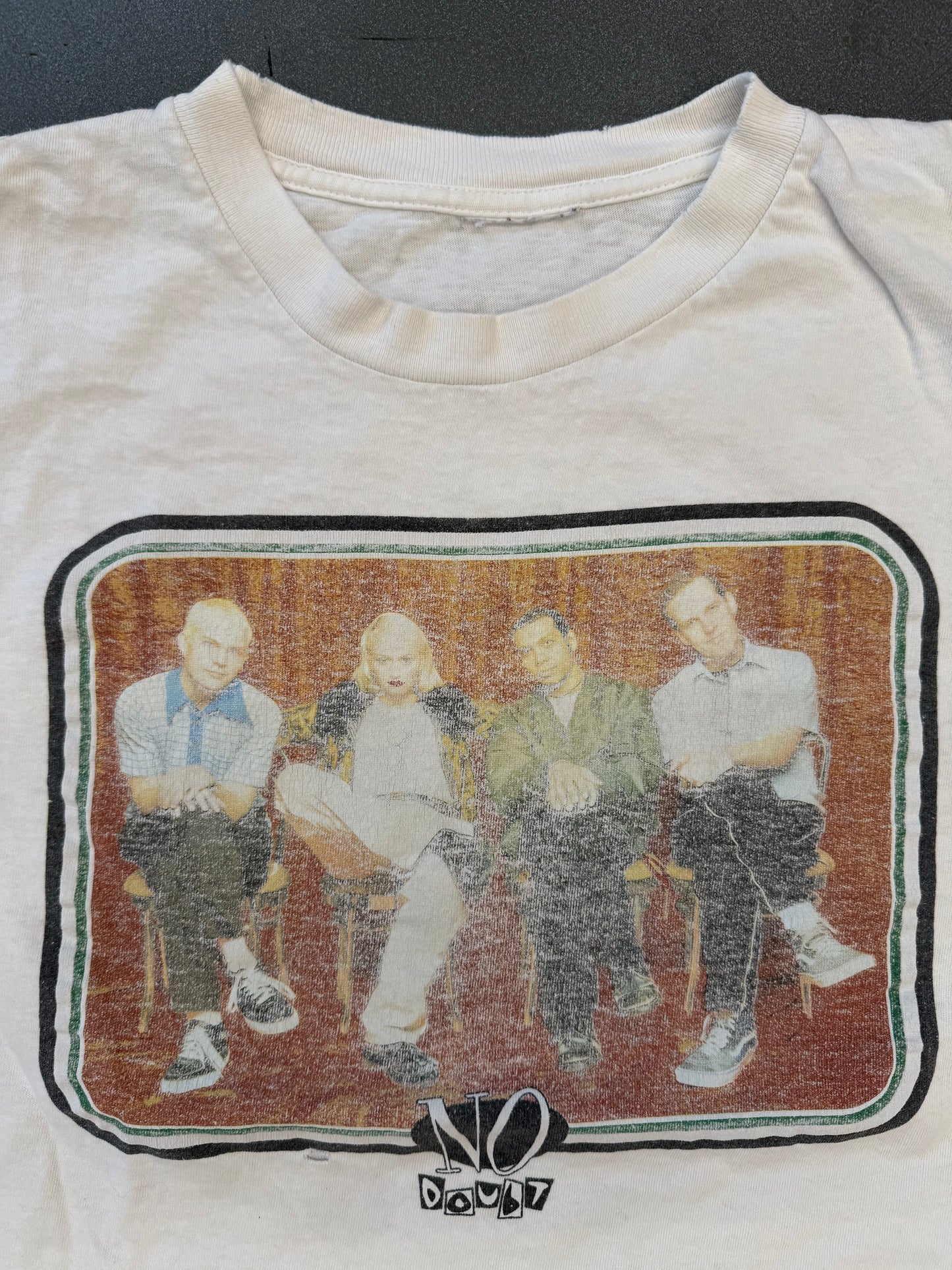 1997 NO DOUBT TRAGIC KINGDOM COMING THIS SPRING TO A CITY NEAR YOU! TOUR TEE (PULLED TAG)