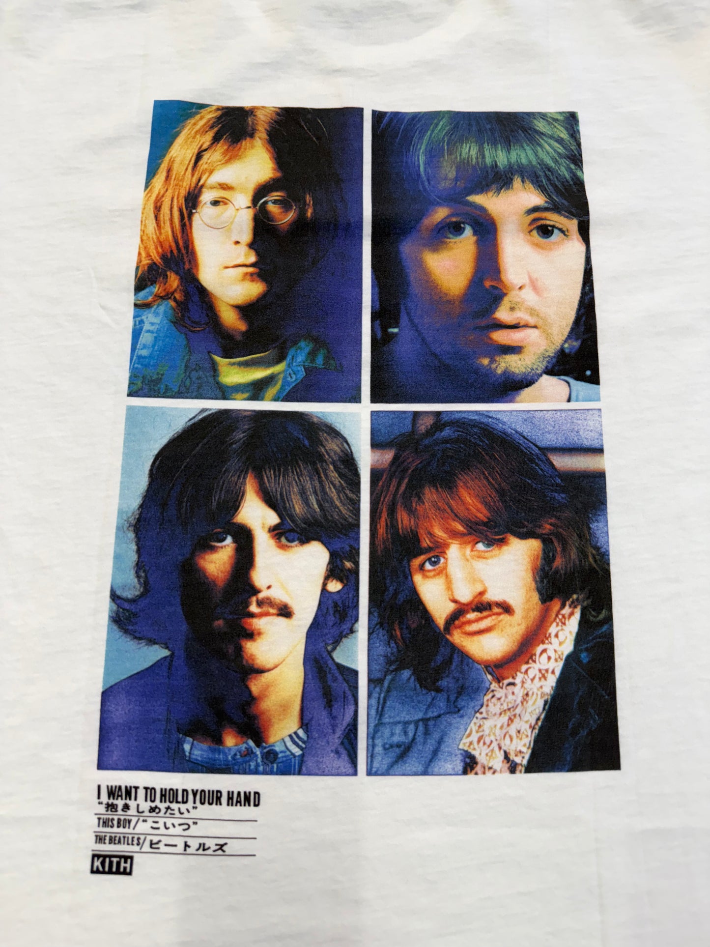 KITH X BEATLES PORTRAIT VINTAGE TEE - WHITE (2XL)