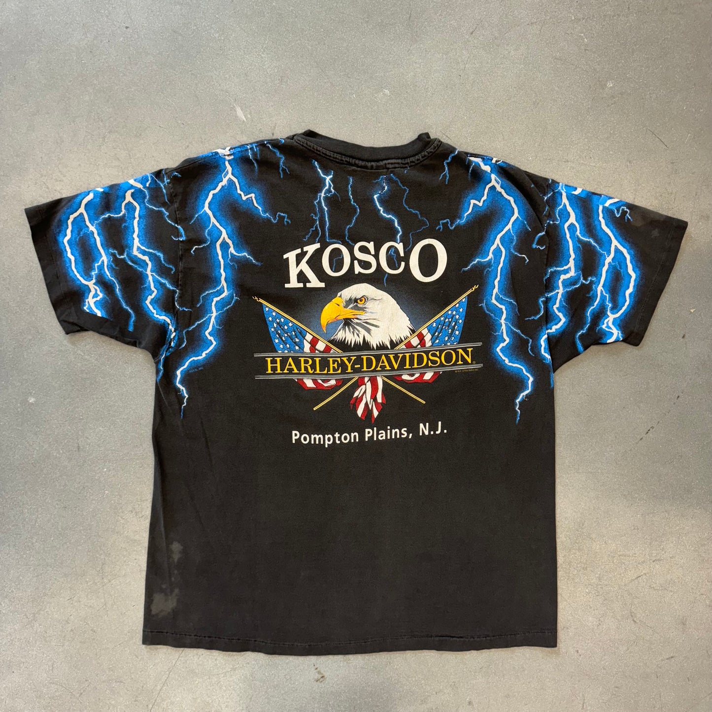 HARLEY-DAVIDSON KOSCO POMPTON PLAINS, N.J. LIGHTNING GRAPHIC