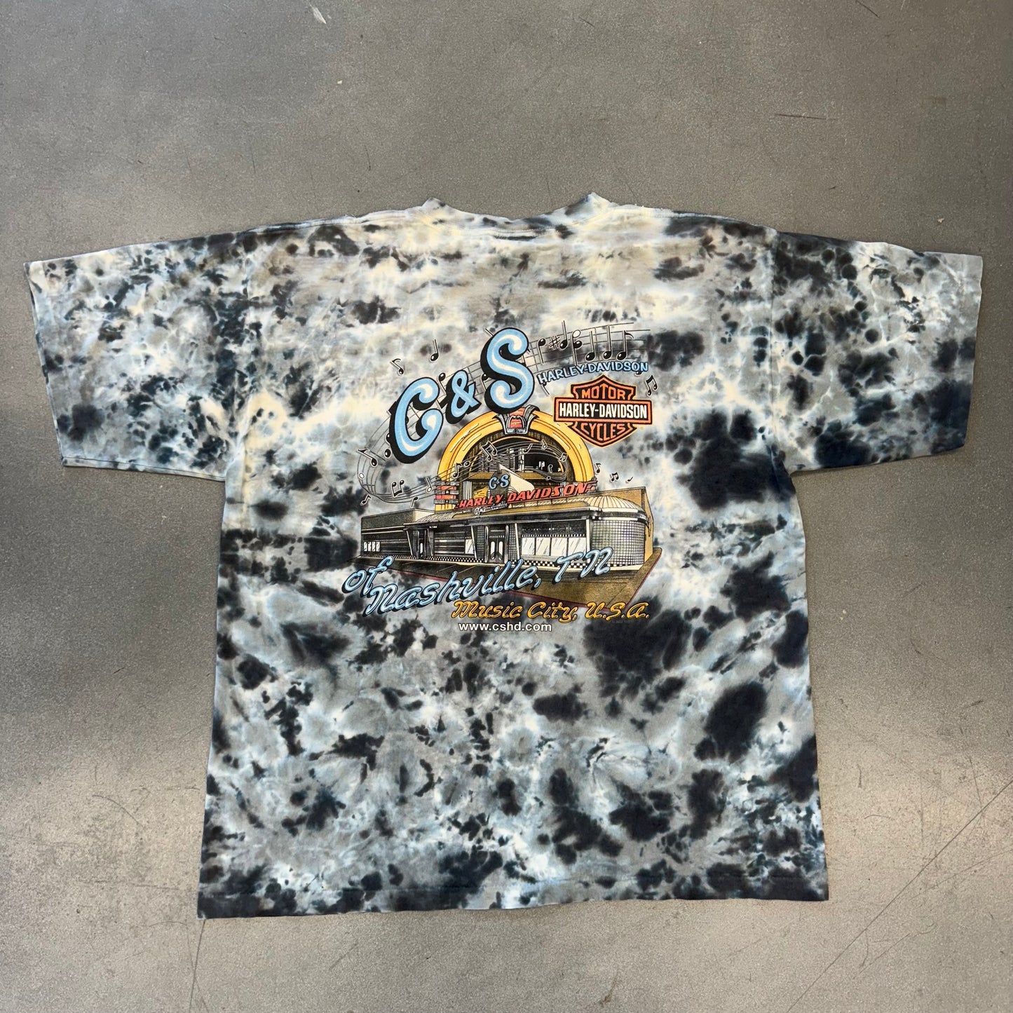 HARLEY-DAVIDSON G & S OF NASHVILLE, TN MOTORCYCLES TIE-DYE