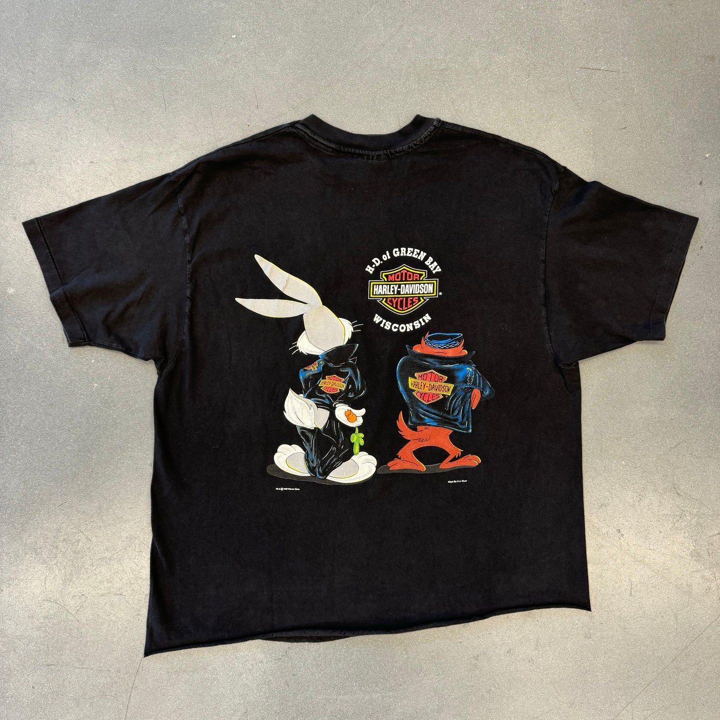 1993 HARLEY-DAVIDSON OF GREEN BAY WISCONSIN BUGS BUNNY & TAZ (HARLEY TAG)