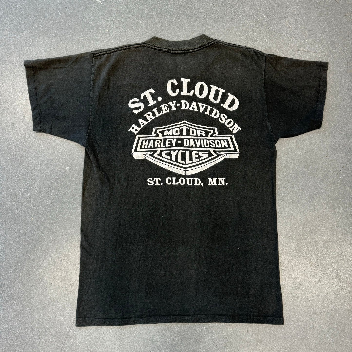 HARLEY-DAVIDSON LIVE TO RIDE RIDE TO LIVE 3D EMBLEM 1989 ST. CLOUD, MN.