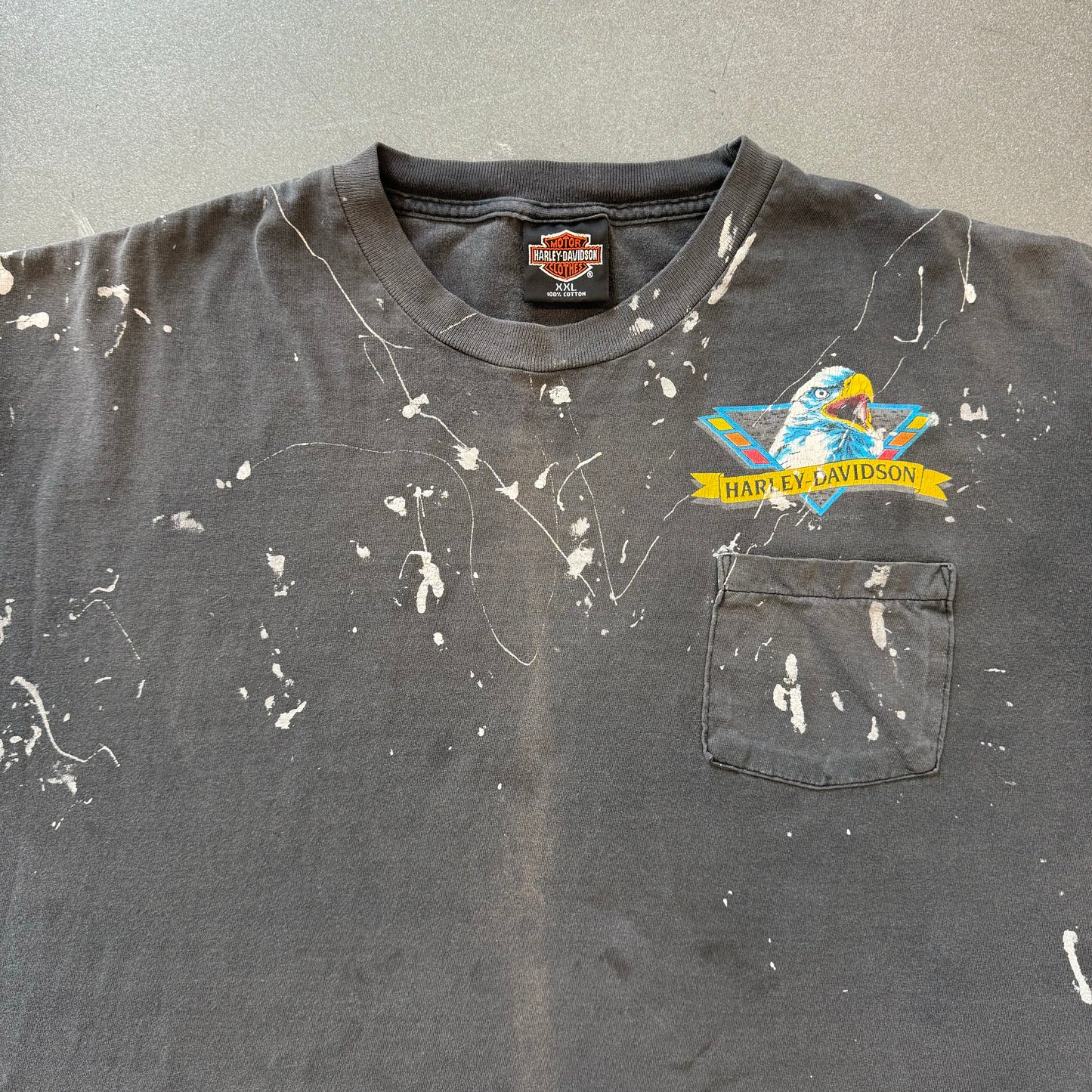 PAINT SPLATTER HARLEY-DAVIDSON MIDWAY BISMARCK-MANDAN, NORTH DAKTORA TEE