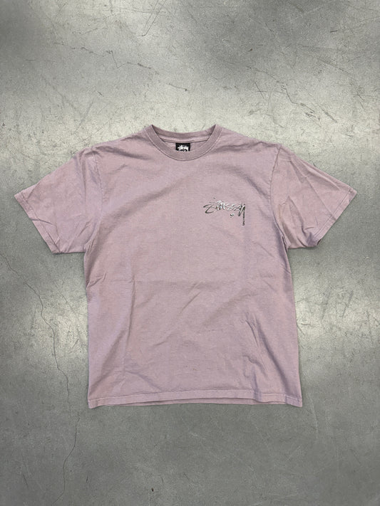 00'S STUSSY LIQUID METAL LOGO TEE