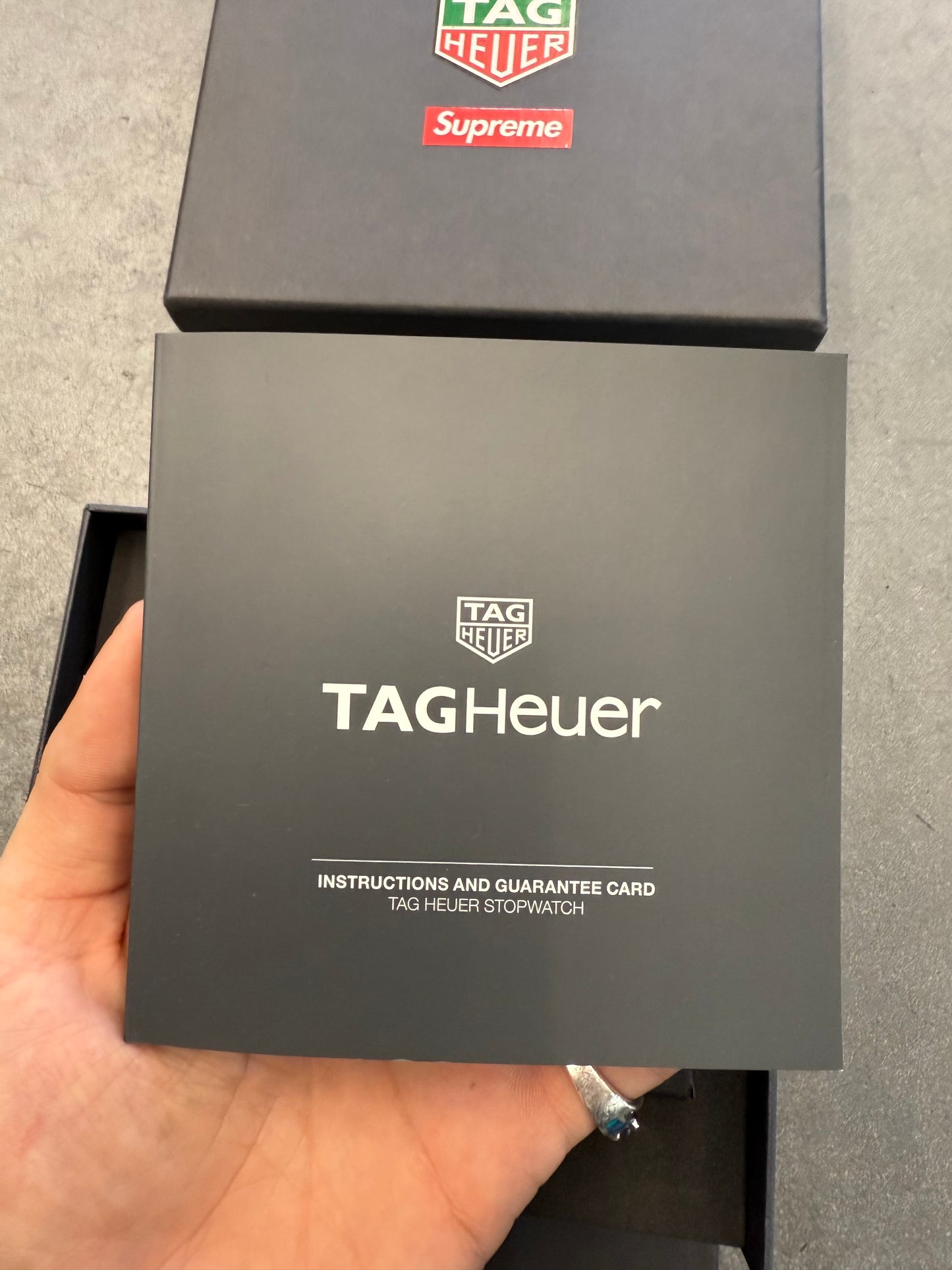 FW18 SUPREME TAG HEUER POCKET PRO STOPWATCH