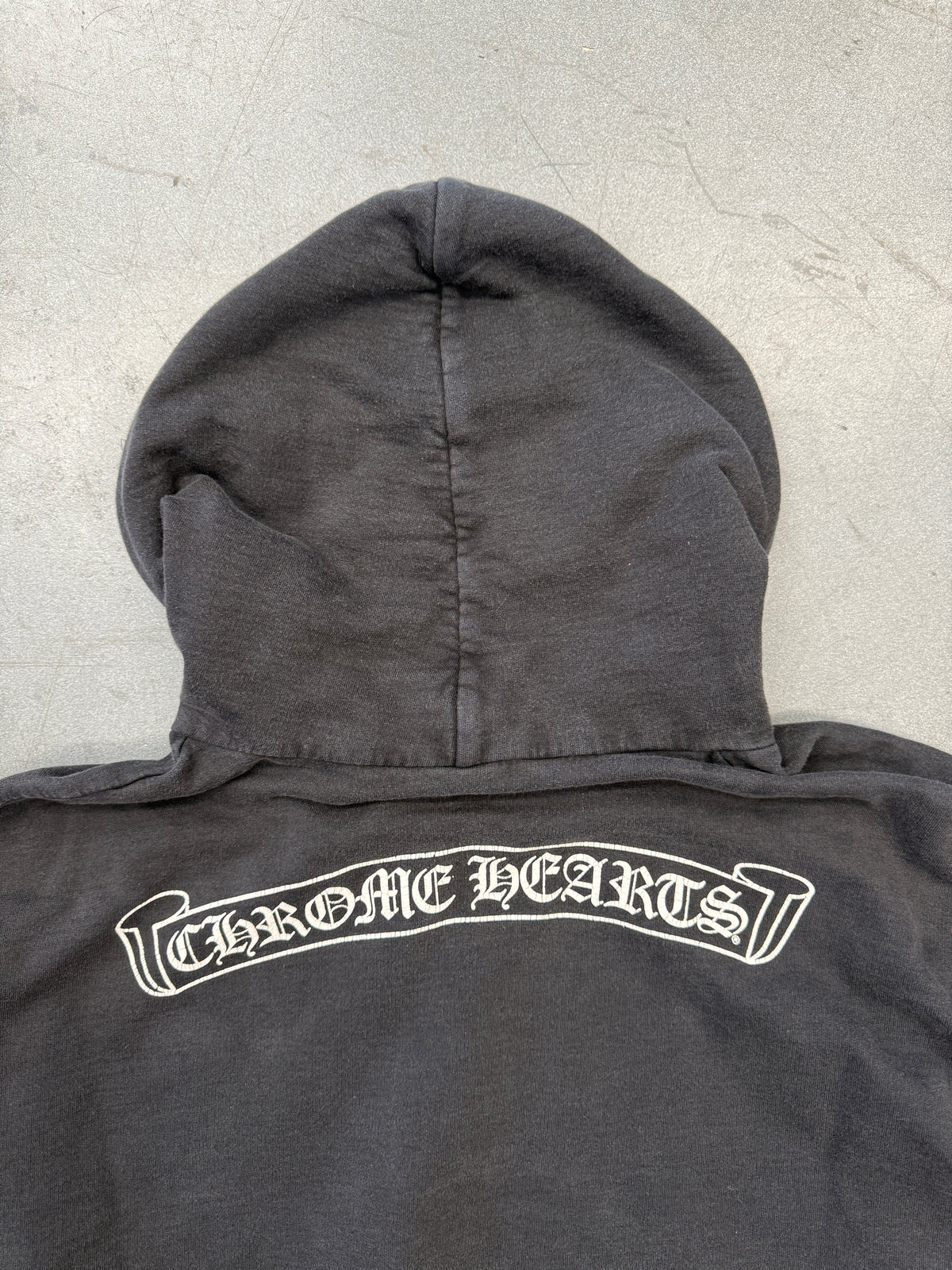 CHROME HEARTS MULTI COLOR CROSS PULLOVER HOODIE - BLACK