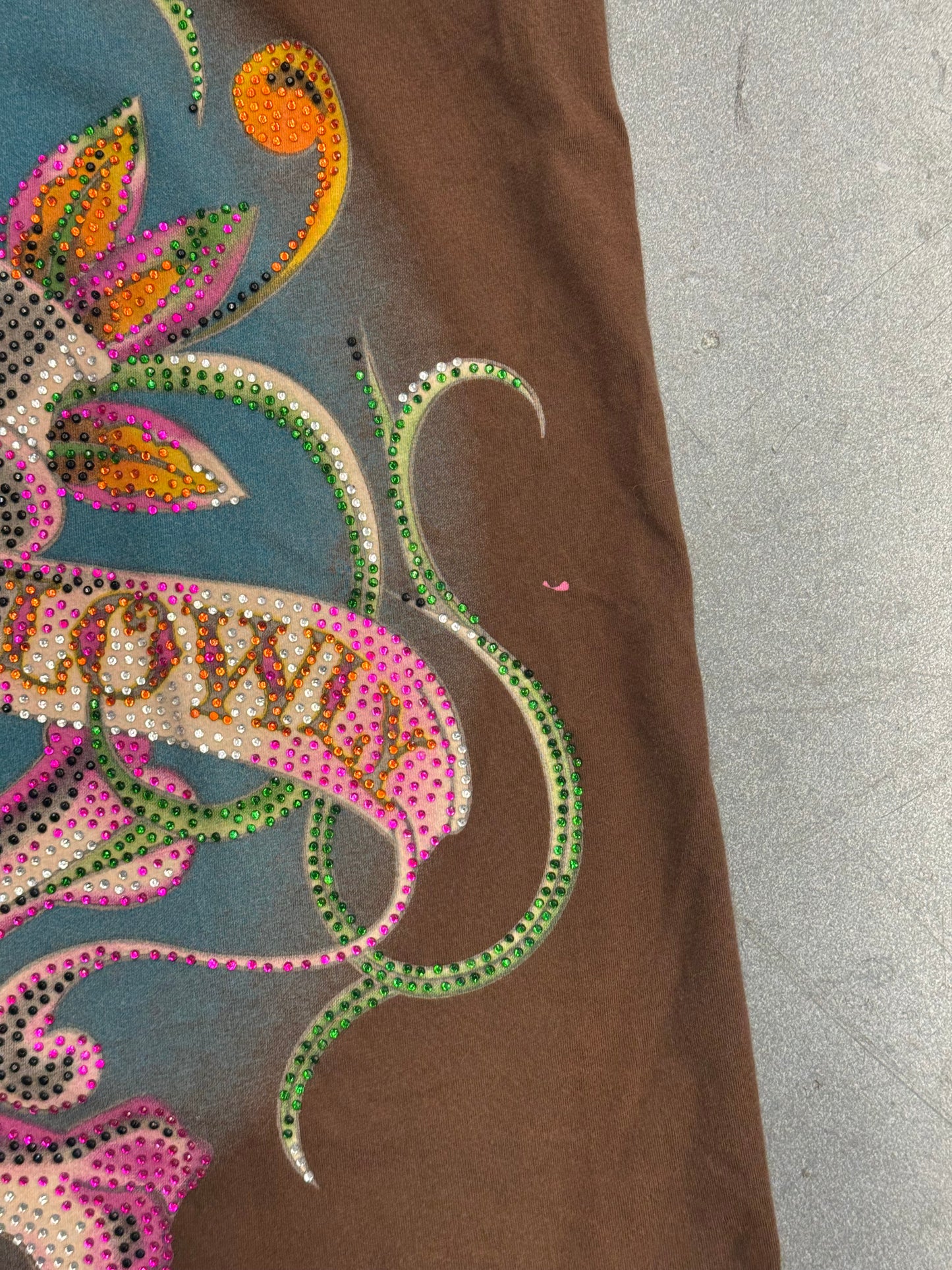 Y2K ED HARDY RHINESTONE LOVE KILLS SKULL TEE