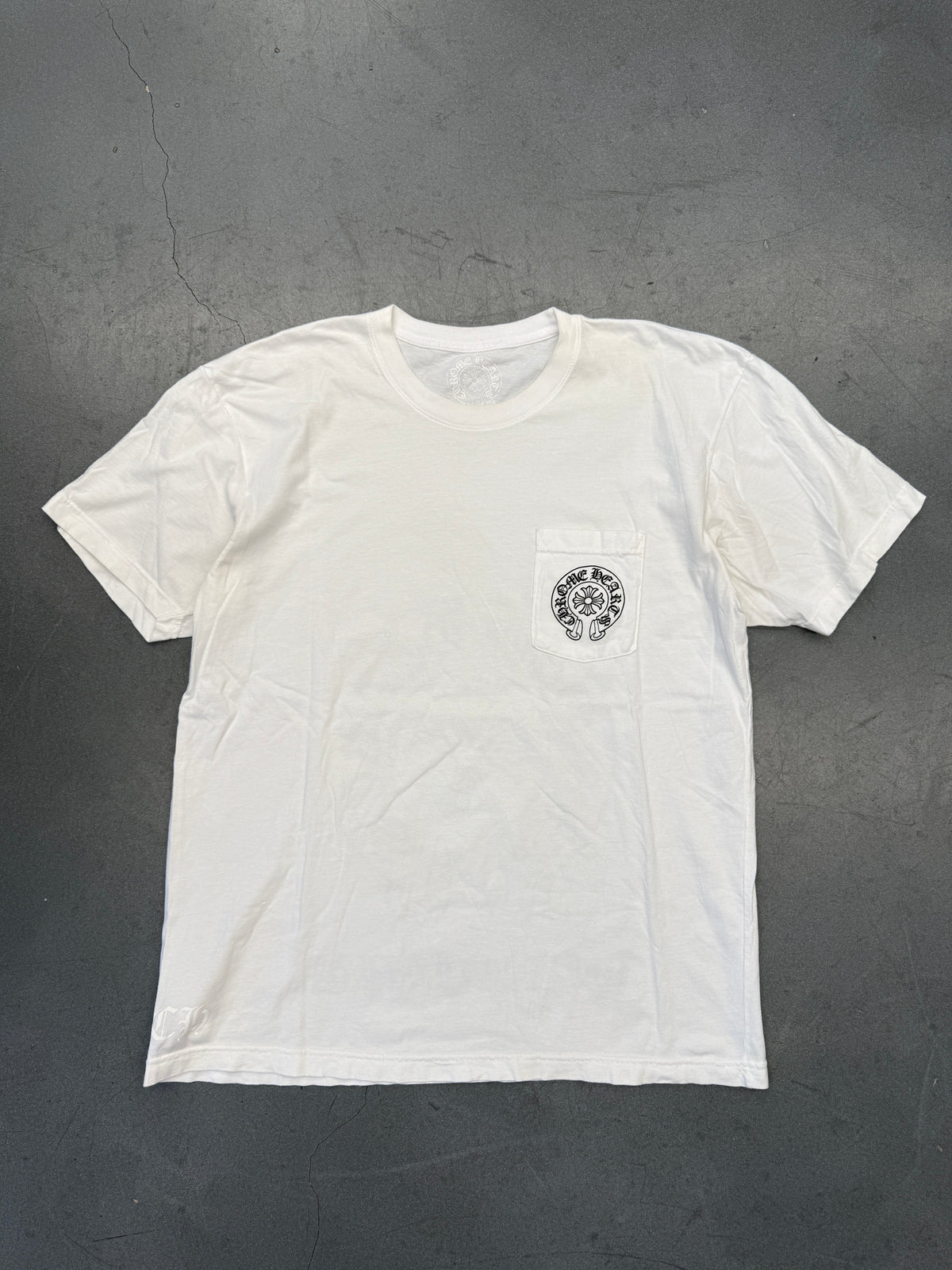 CHROME HEARTS HONOLULU HORSESHOE TEE - WHITE/BLACK