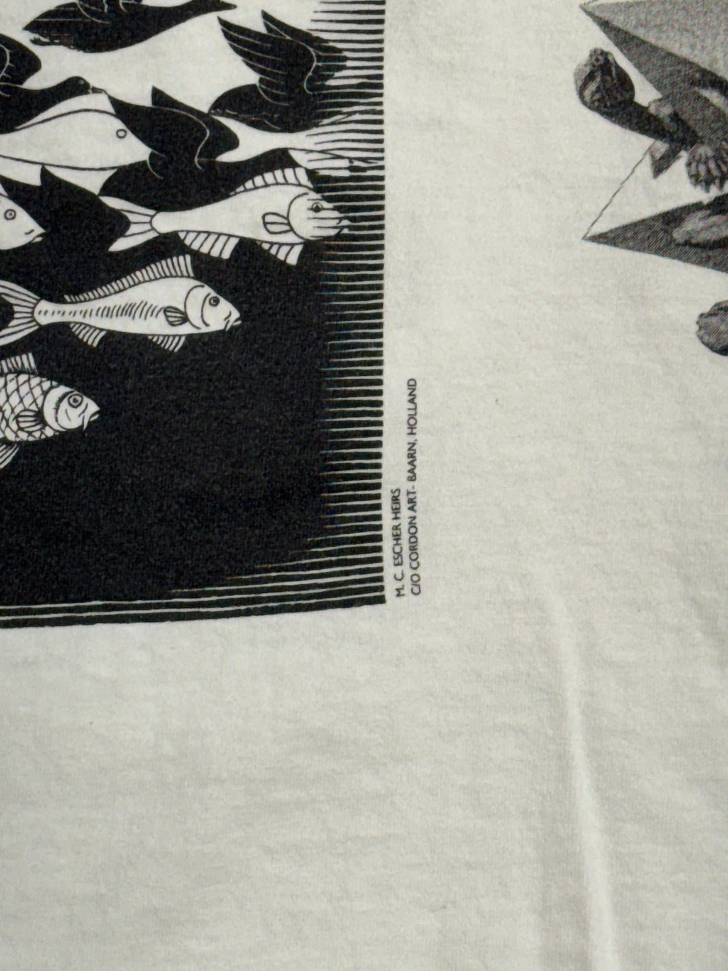90S M.C. ESCHER MULTI-PRINT WRAP AROUND ART TEE (ANDAZIA TAG)