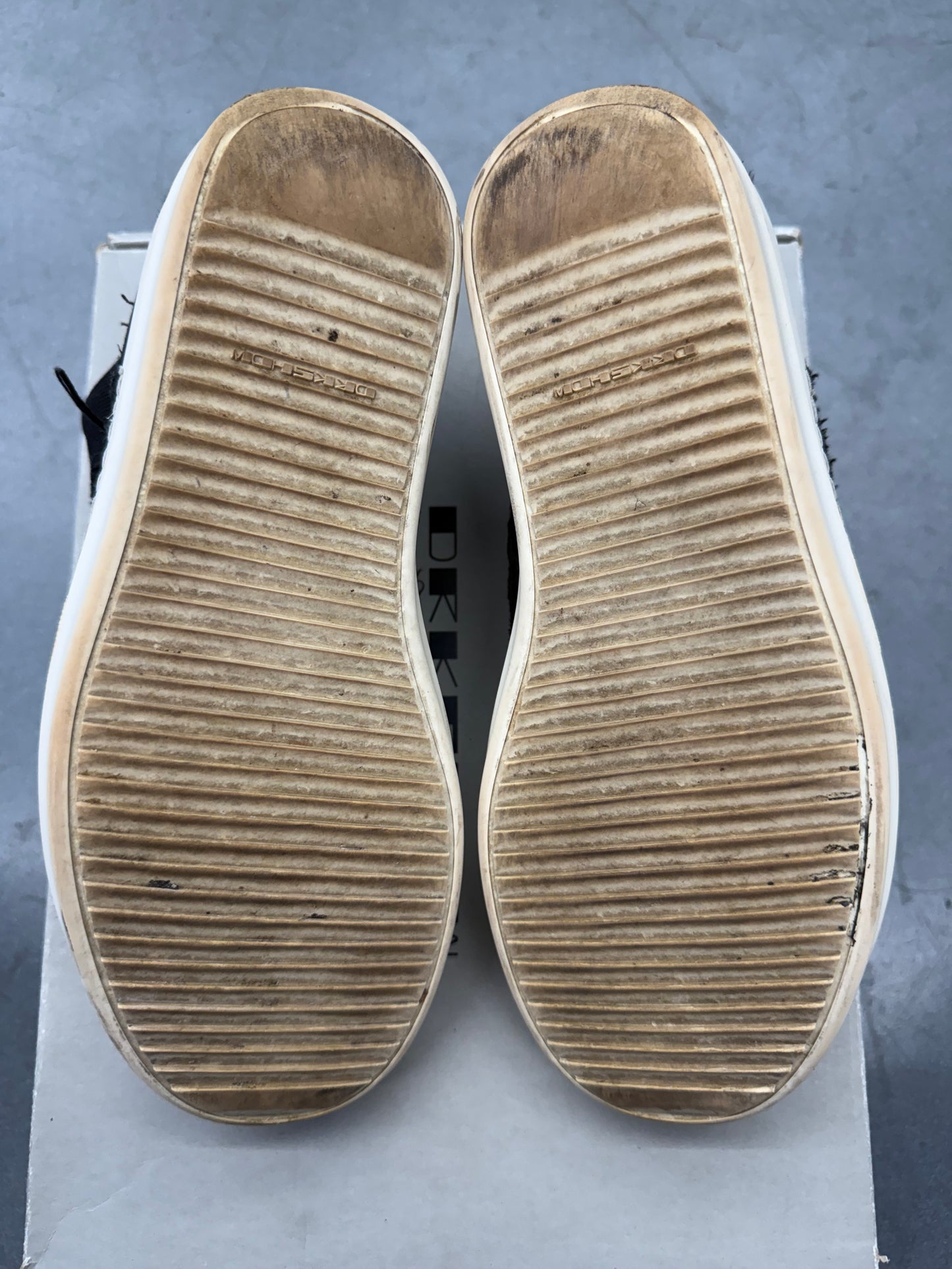 RICK OWENS DRKSHDW SLASHED LOW SNEAKS