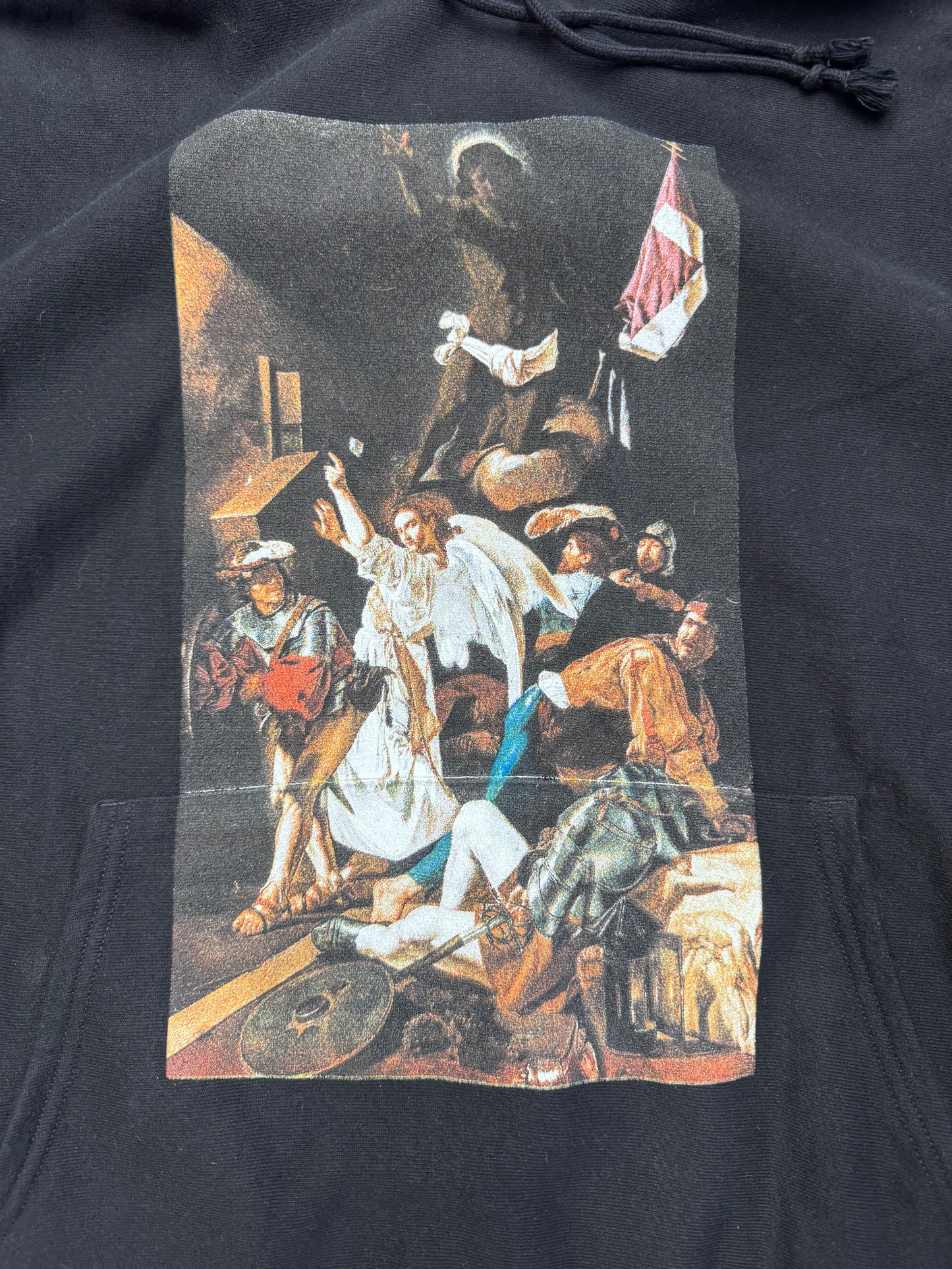FW22 DENIM TEARS X PYREX CHAMPION #45 HOODIE - BLACK (2XL)