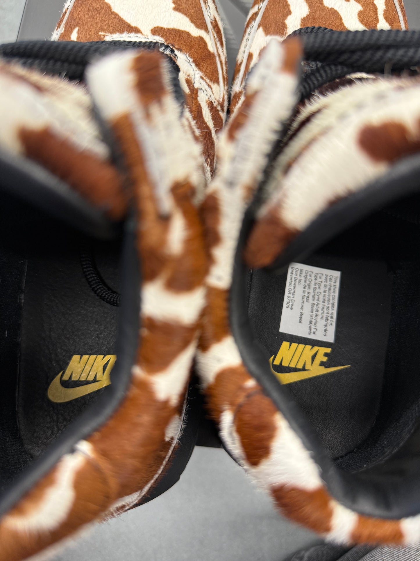 2025 SIZE 8 NIKE AIR MAX GOADOME - SAIL CACAO WOW COW PRINT PONY HAIR