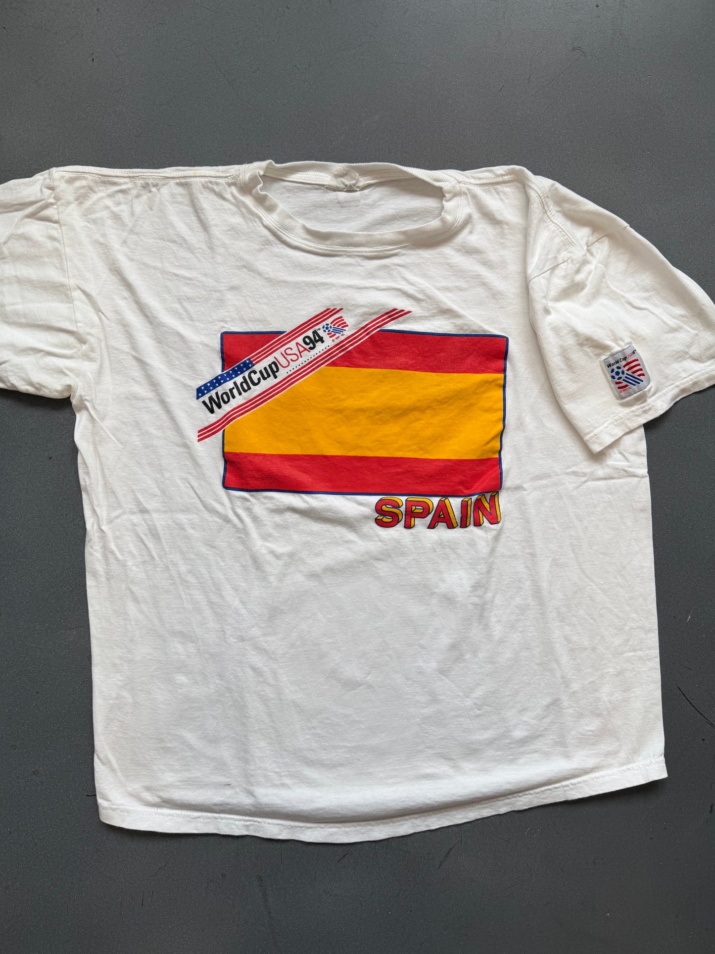 1994 WORLD CUP USA SPAIN TEE (JATO TAG)