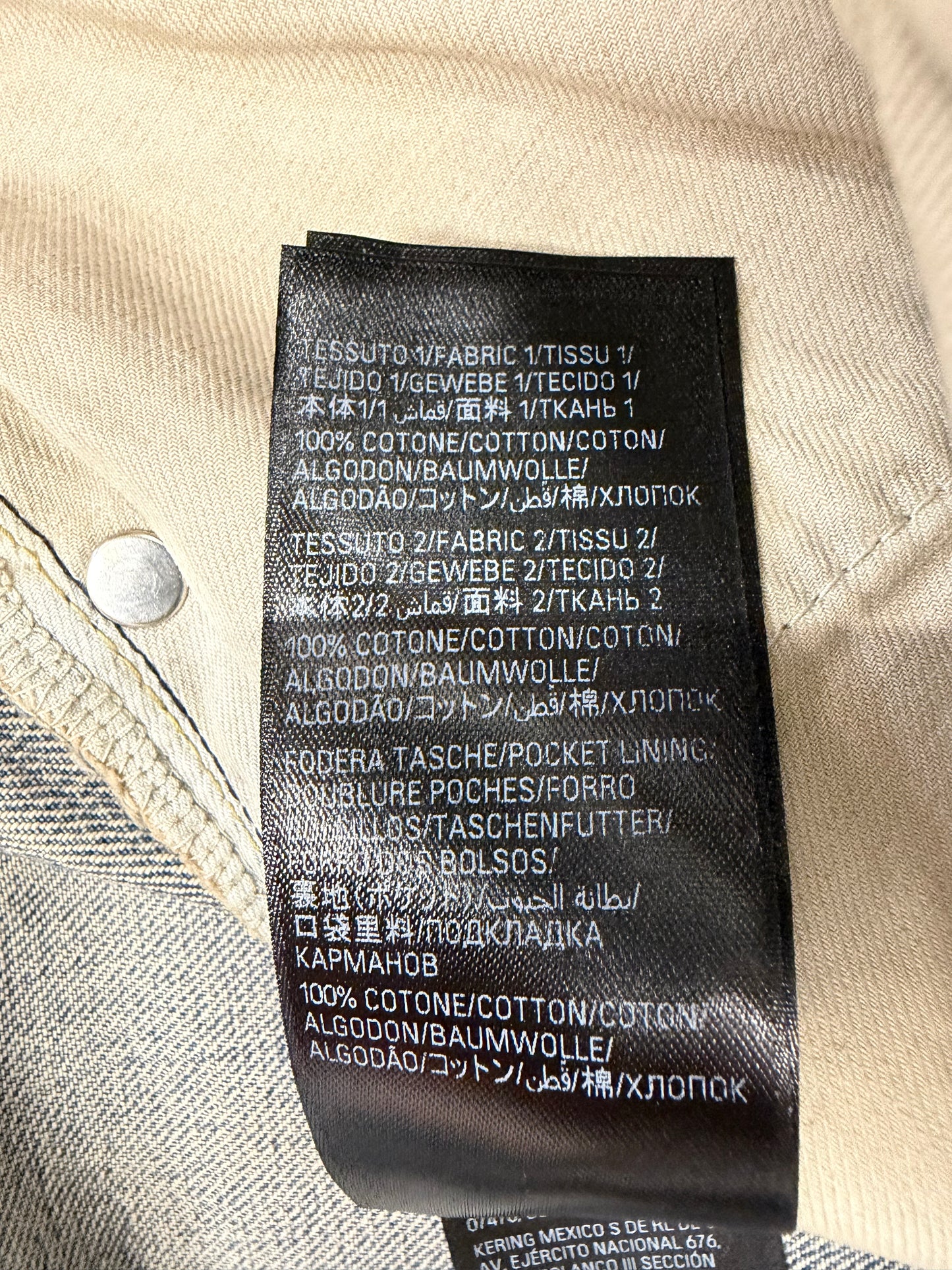 BALENCIAGA FIFTY-FIFTY JEANS BLACK/MEDIUM WASH - NWT