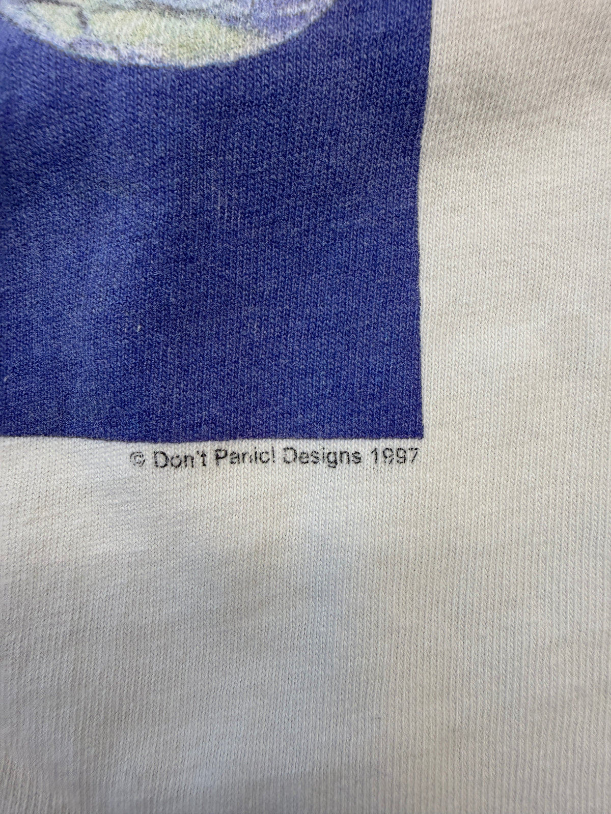 1997 DON'T PANIC PRINCESS DIANA ANGEL TEE (HANES BEEFY TAG)