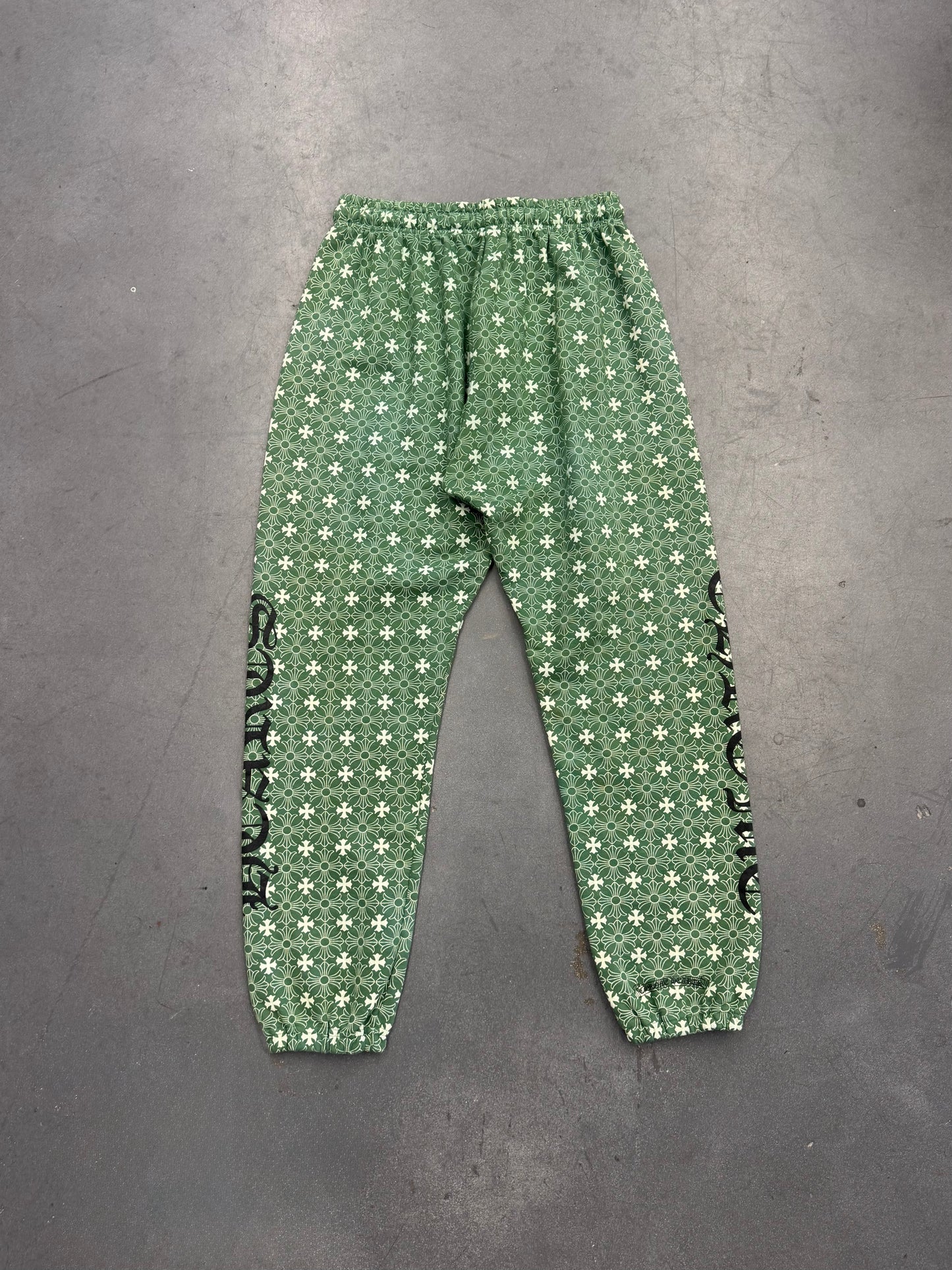 CHROME HEARTS PLUS CROSS MONOGRAM SWEATPANT - GREEN