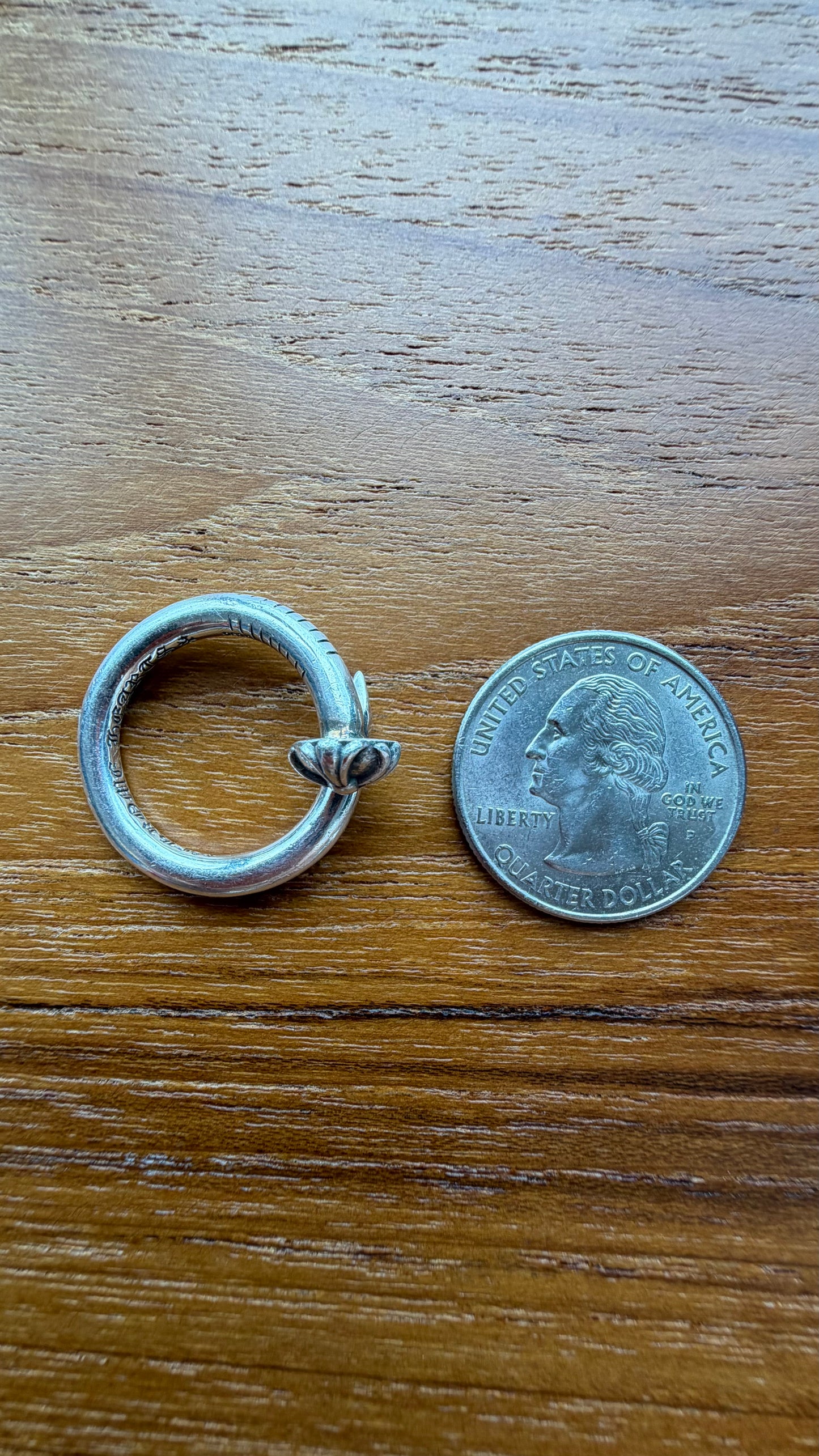 CHROME HEARTS NAIL SILVER RING