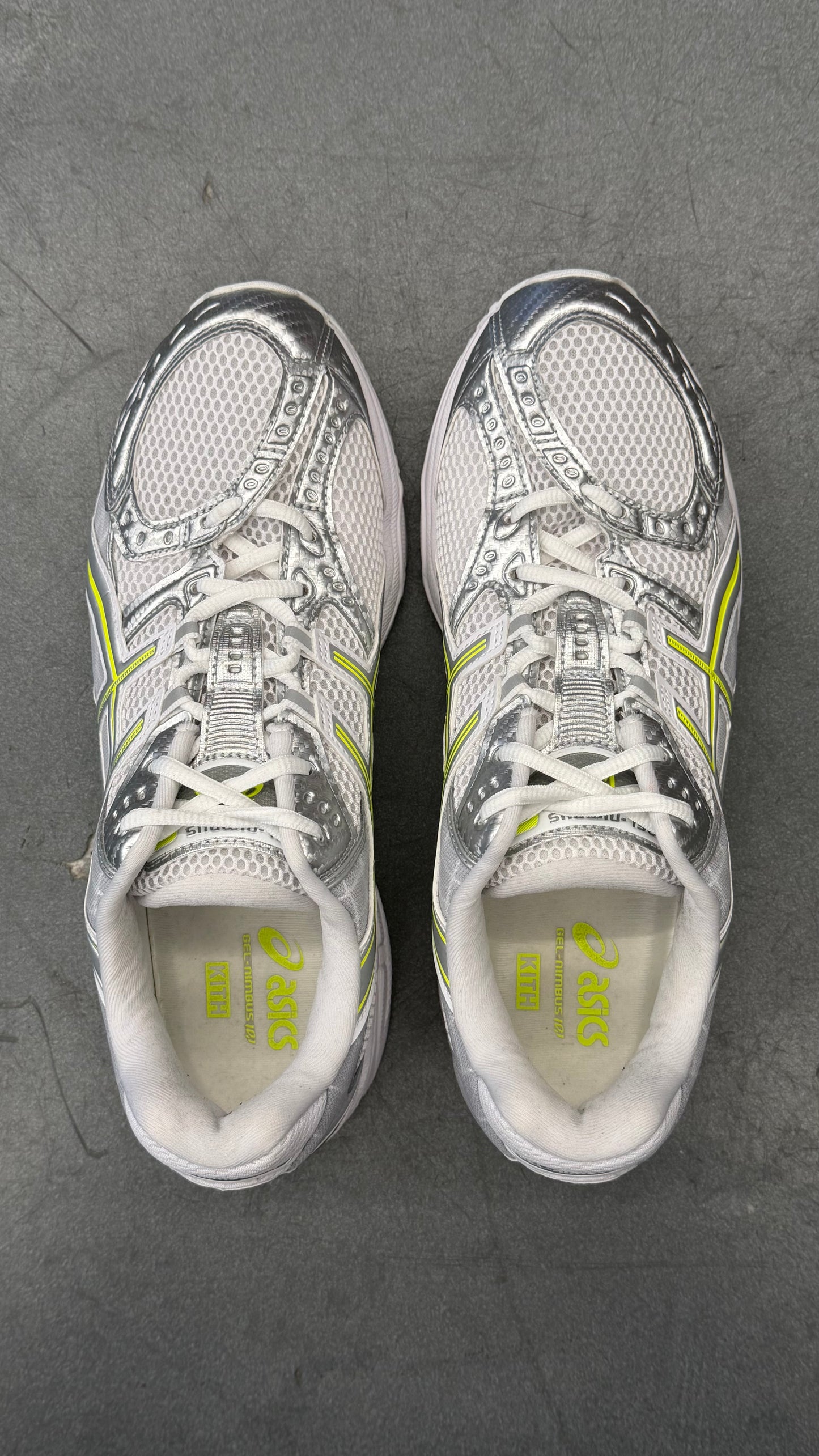 2025 ASICS GEL-NIMBUS 10.1 KITH WHITE PURE SILVER