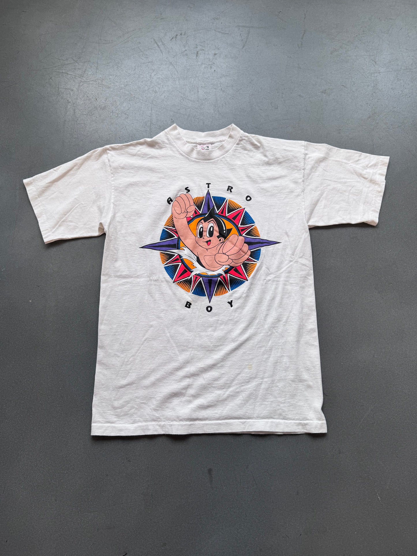 90'S ASTRO BOY COMPASS LOGO BREAK THROUGH TEE (SWAGO T- SHIRTS TAG)