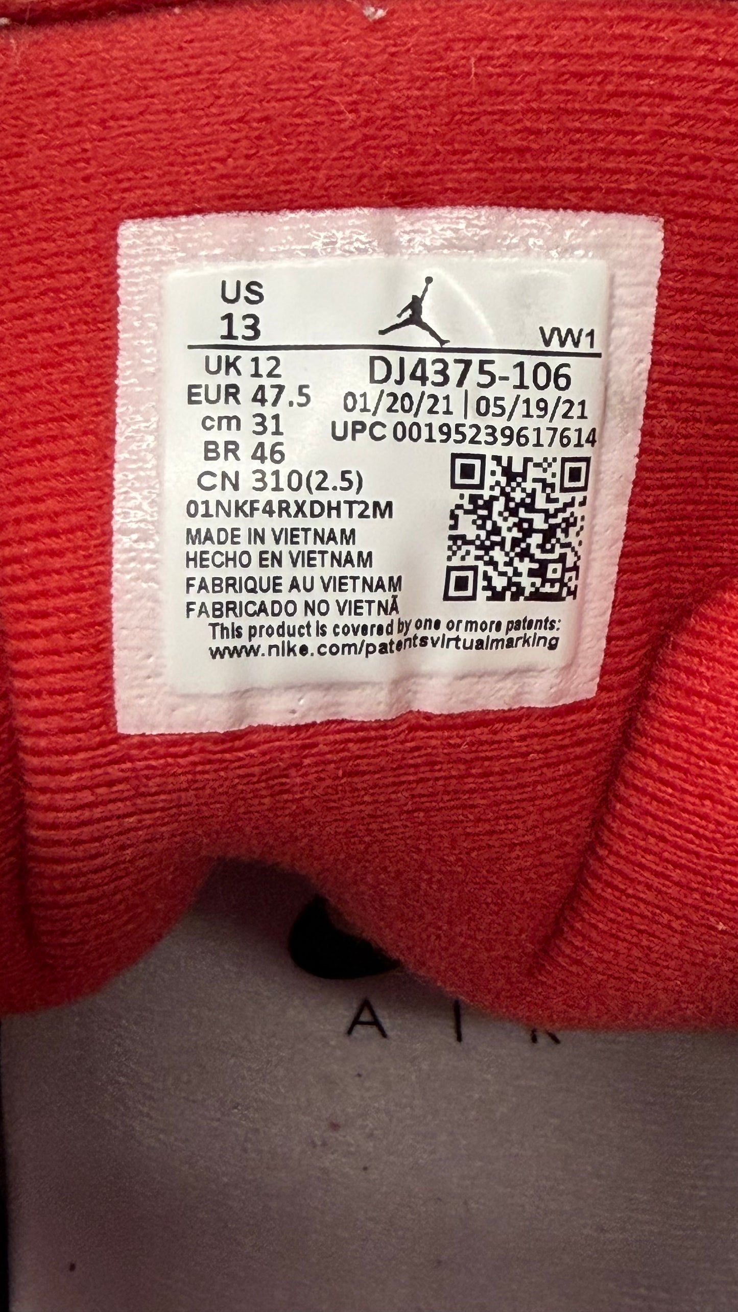 2021 JORDAN 2 RETRO LOW SP OFF-WHITE WHITE RED (WITH BOX)