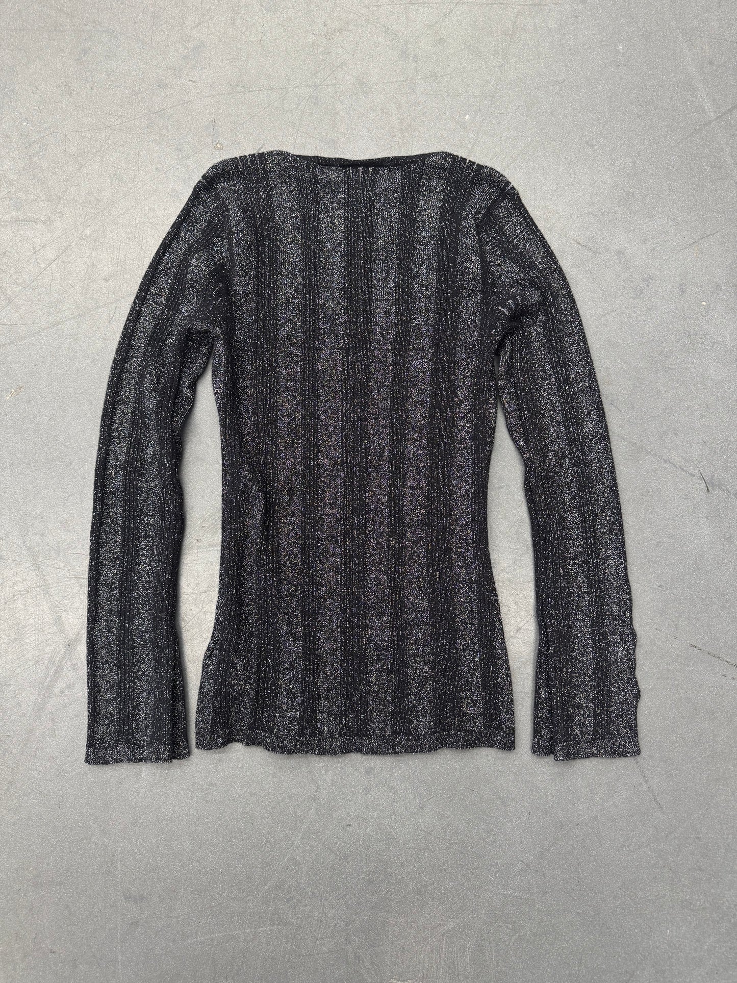VINTAGE WOMEN'S HARLEY-DAVIDSON METALLIC KNIT SWEATER