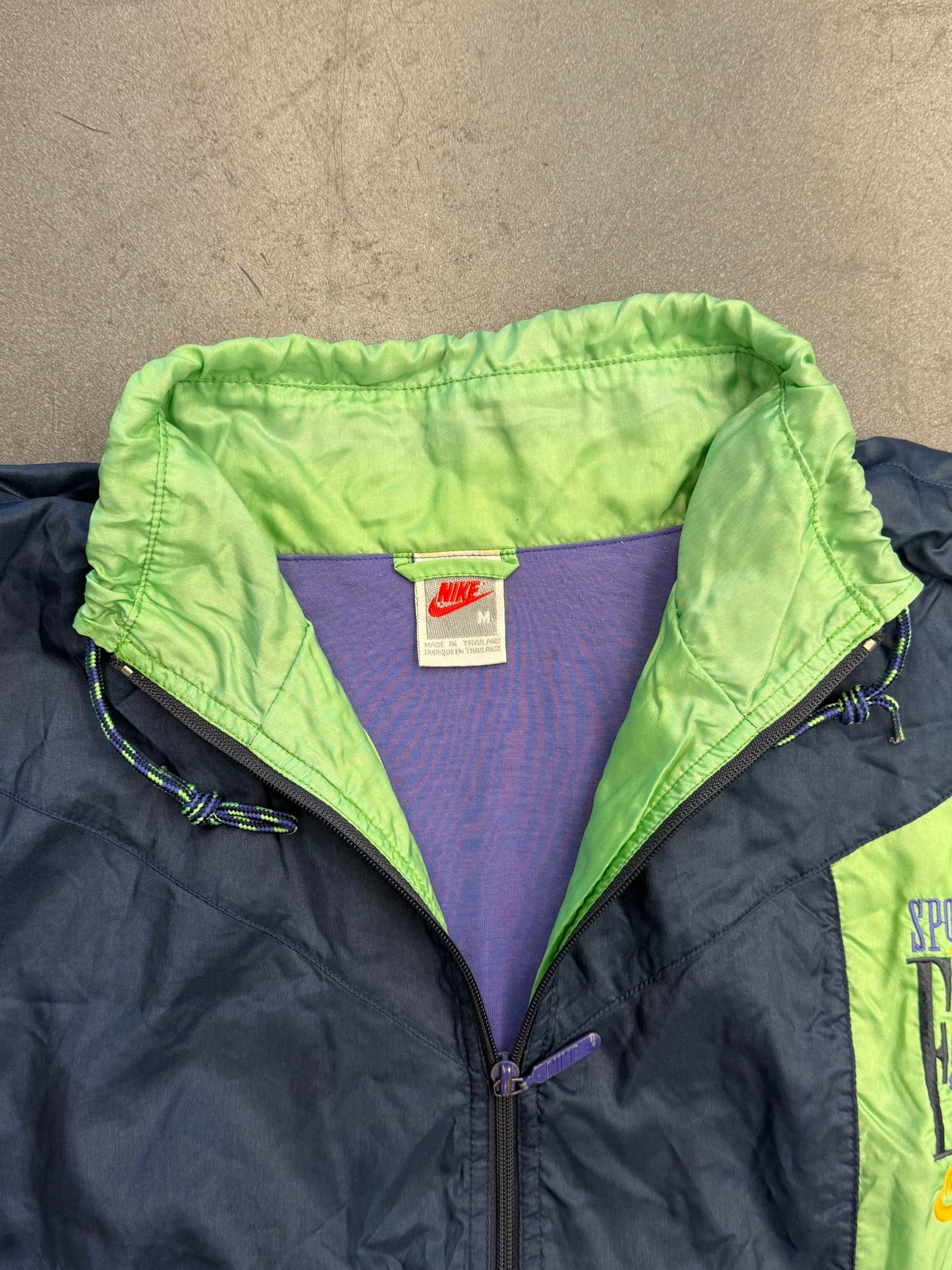 90S NIKE SPORTS FITNESS COLORBLOCK ZIP-UP WINDBREAKER