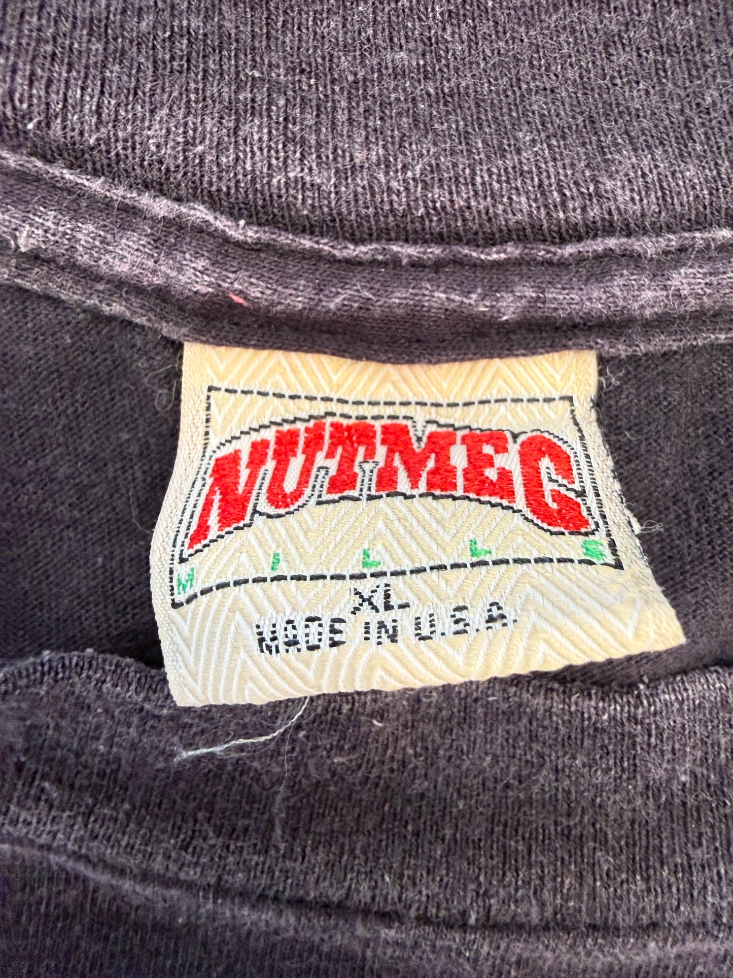 1989 CHICAGO BULLS NBA VICTORY TOUR FADED TEE (NUTMEG MILLS TAG)