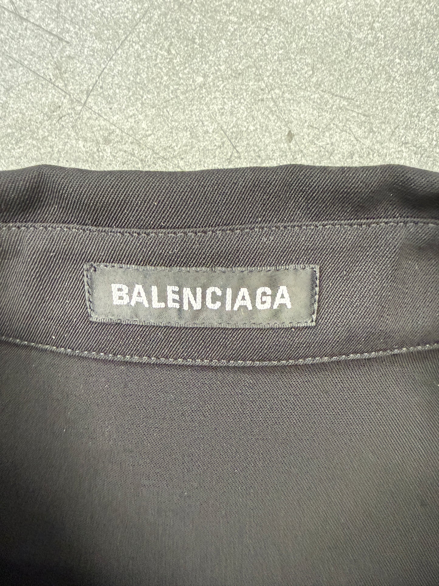 BALENCIAGA OVERSIZED BUTTON UP LONG SLEEVE