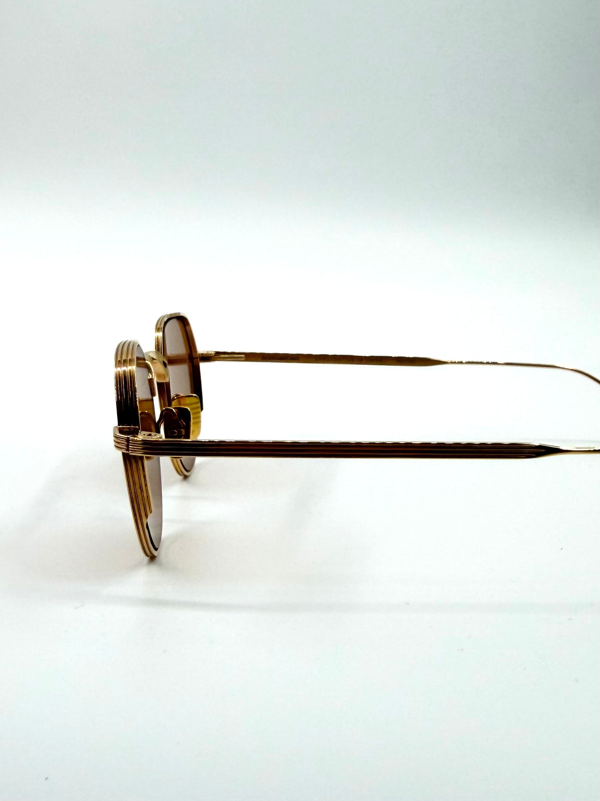 JACQUES MARIE MAGE 'FONTANA' THIN GOLD FRAMED SUNGLASSES (360/500)