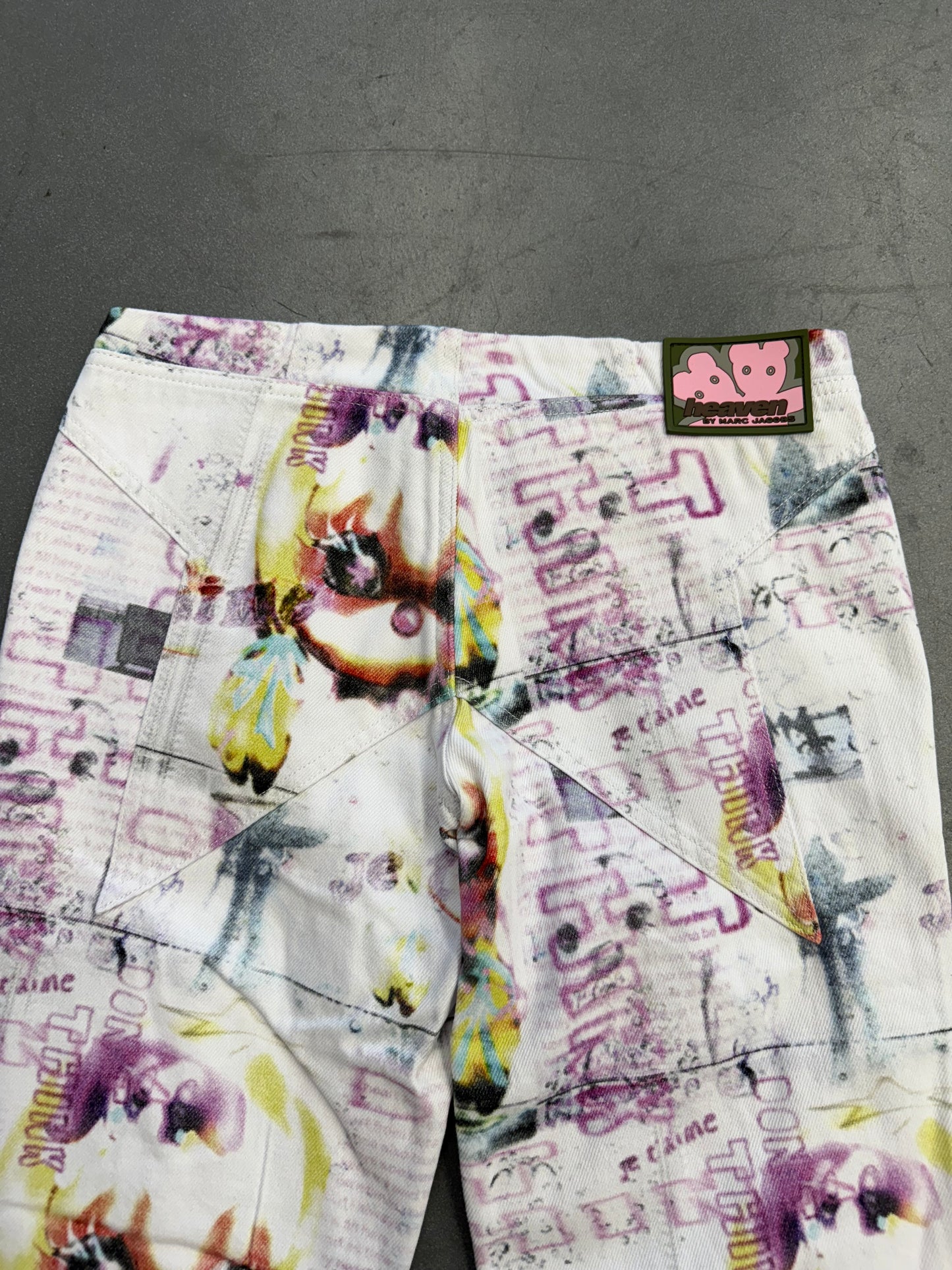 HEAVEN BY MARC JACOBS DON'T THINK FLARED STAR JEANS