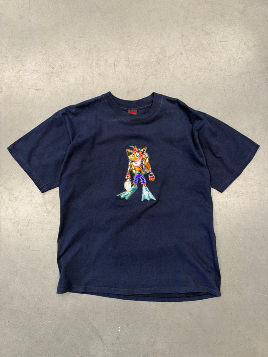 CRASH BANDICOOT BLOW UP LOGO PLAYSTATION TEE (PLAYSTATION TAG)