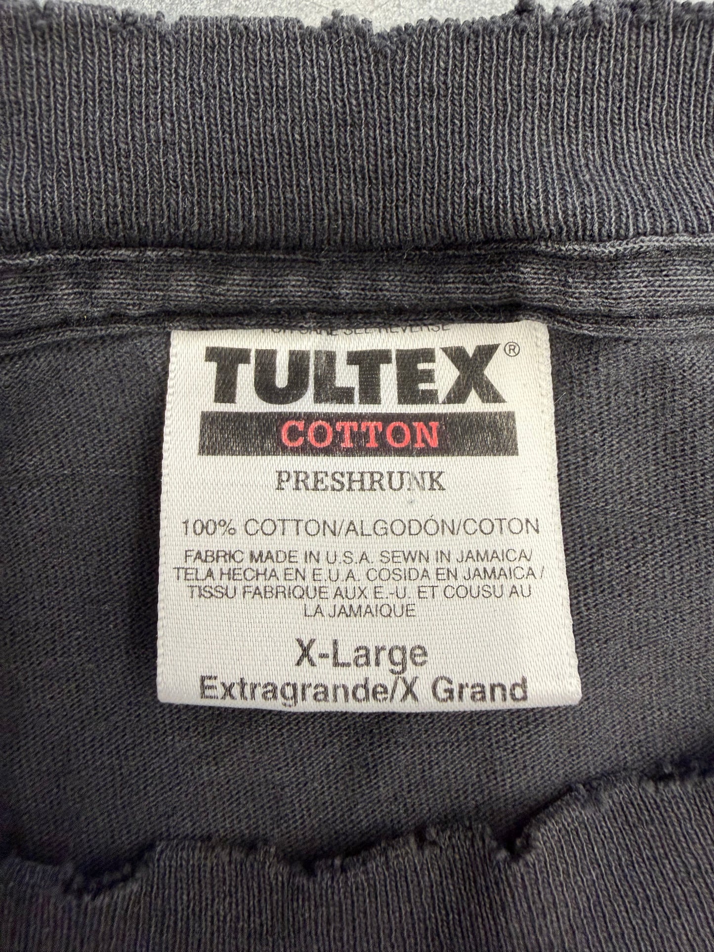 90S PULP FICTION "OH, I'M SORRY. DID I BREAK YOUR CONCENTRATION?" CUTOFF TEE (TULTEX TAG)