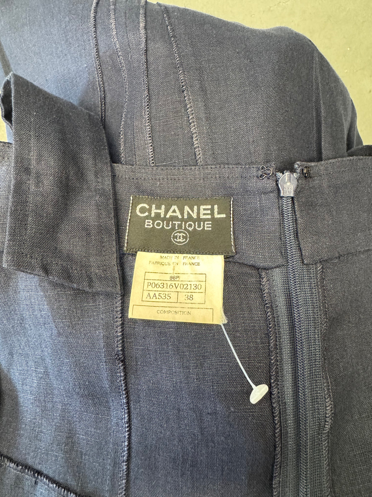 SS96 CHANEL LINEN COCKTAIL DRESS