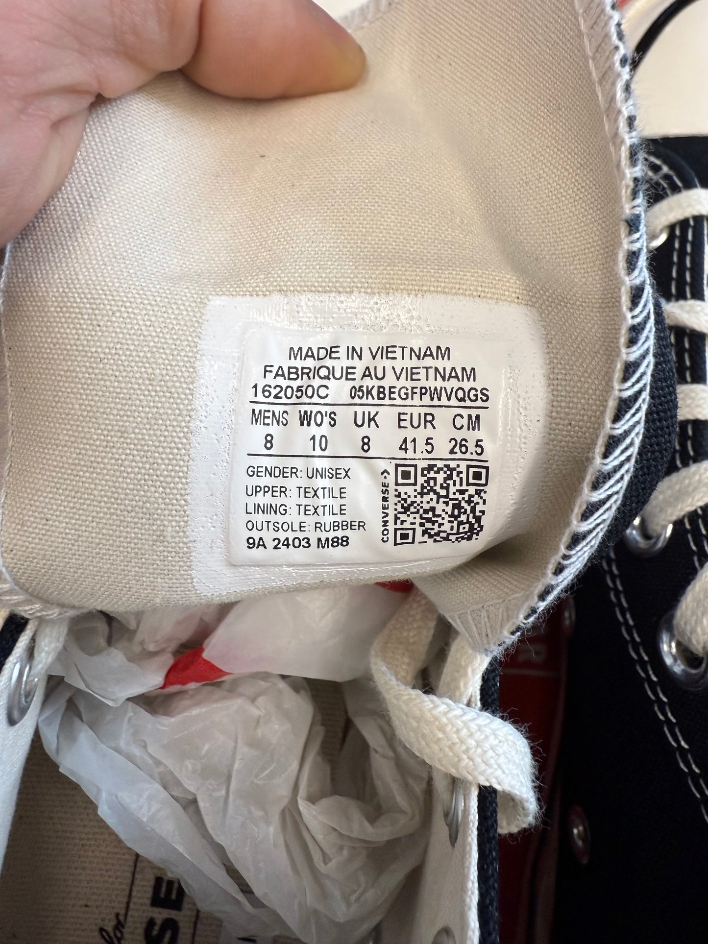 CONVERSE CHUCK TAYLOR ALL STAR CLEAN MID (WITH BOX)