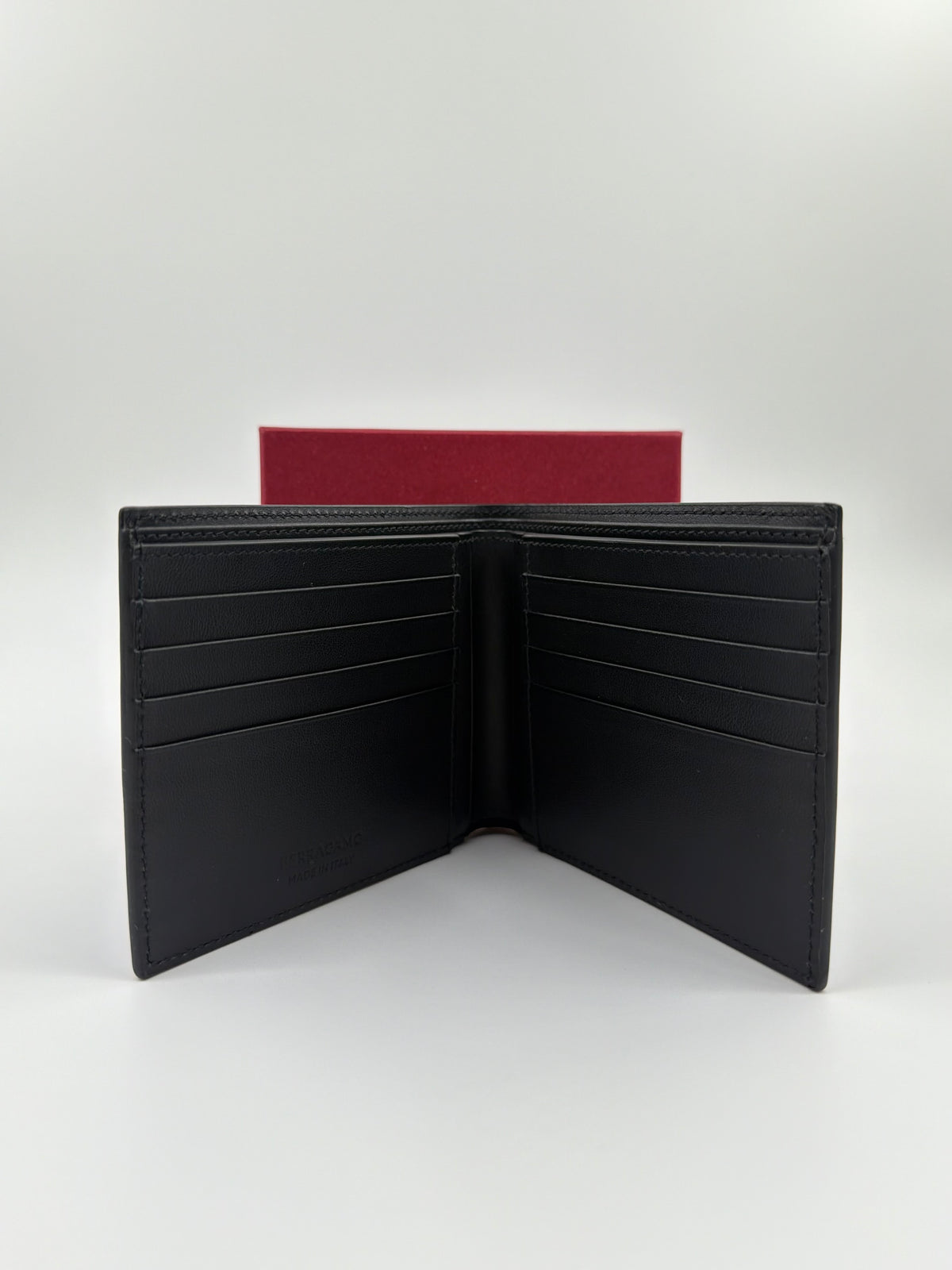SALVATORE FERRAGAMO MAORI OMBRE LEATHER BIFOLD WALLET
