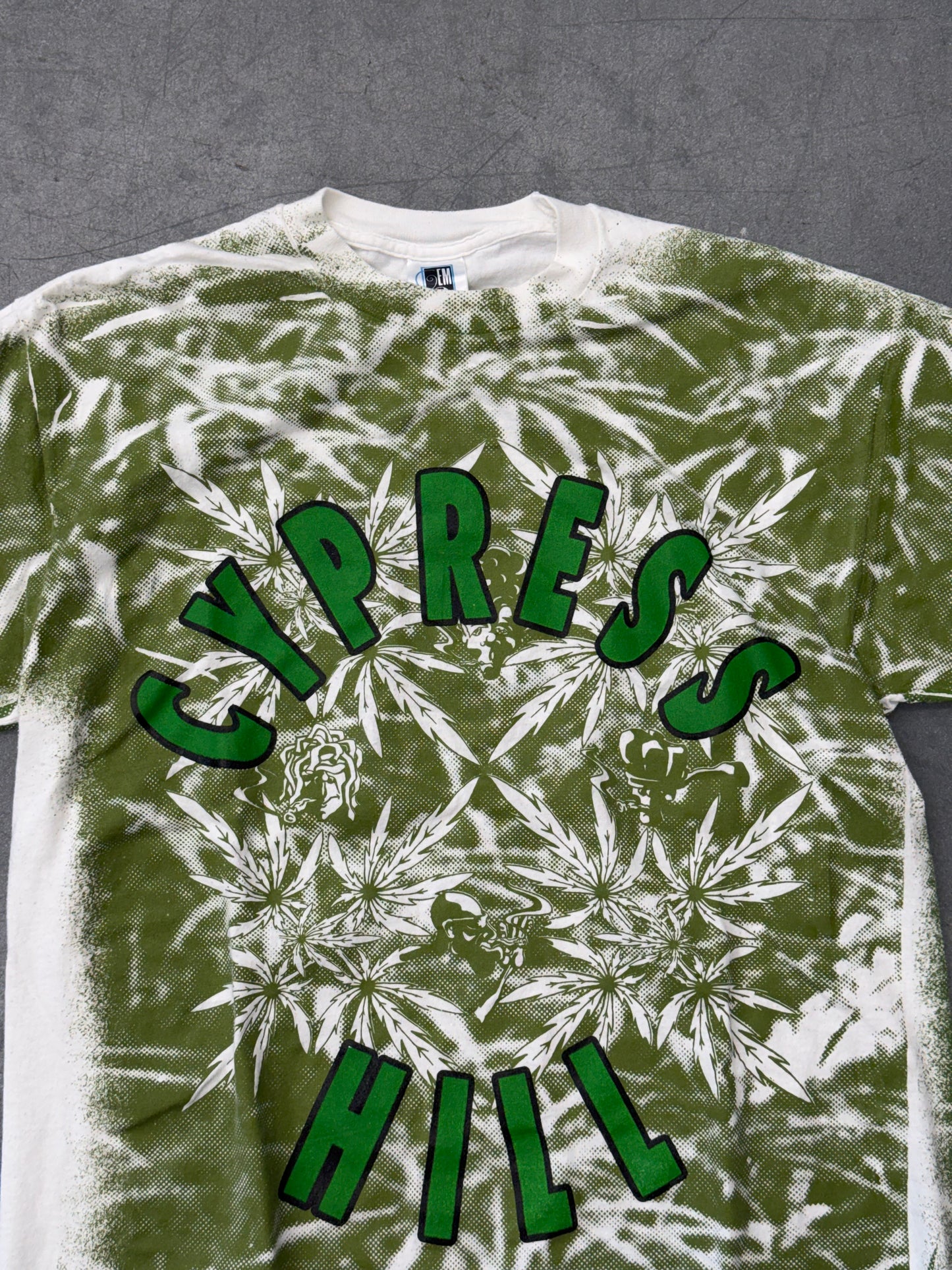 90'S CYPRESS HILL MARIJUAN LEAF AOP TEE (GEM TAG)